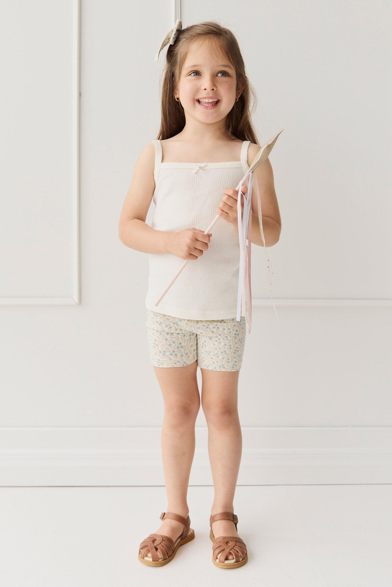 Organic Cotton Everyday Bike Short - Adnola Floral