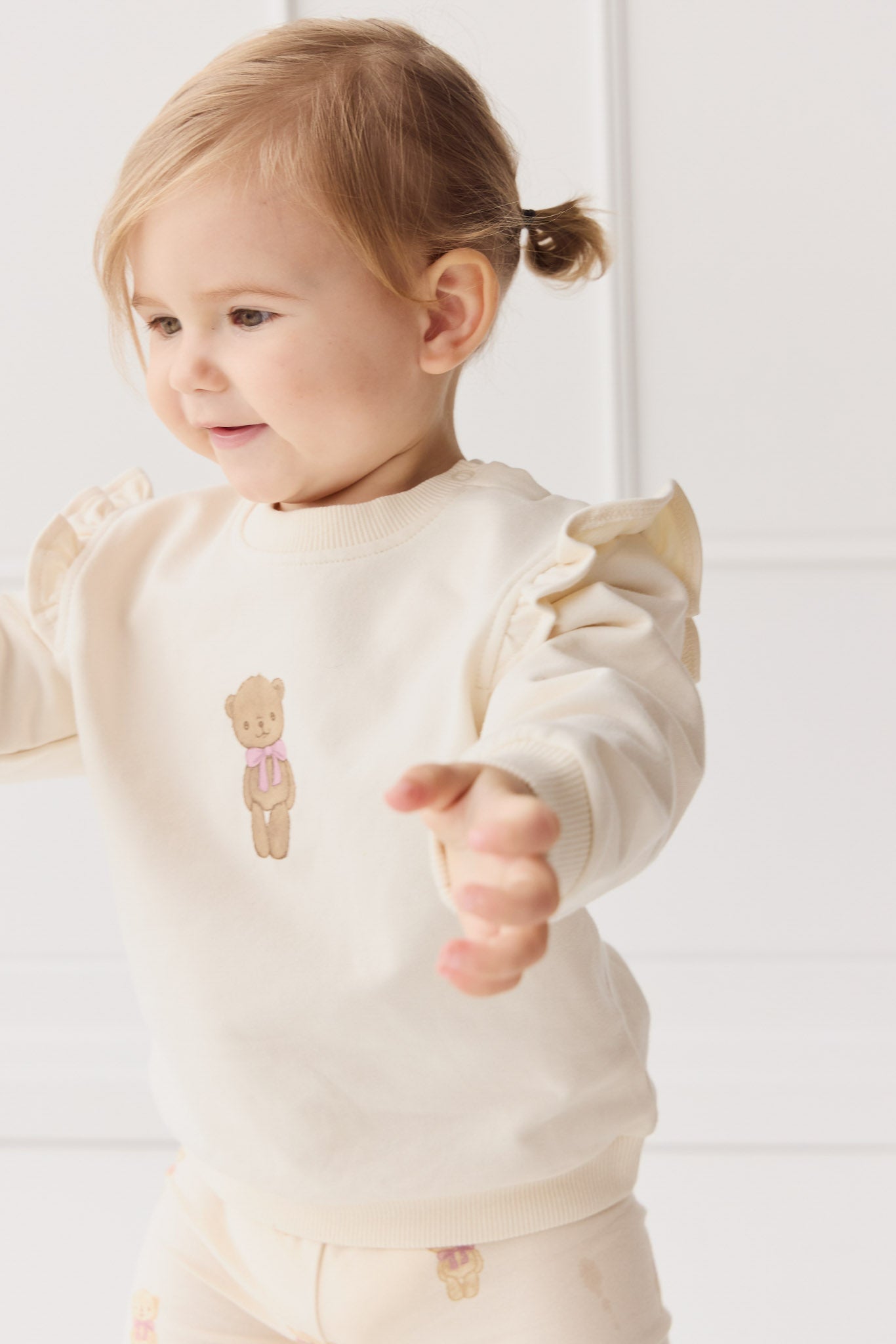 Organic Cotton Maple Sweatshirt - Cloud Little Georgie