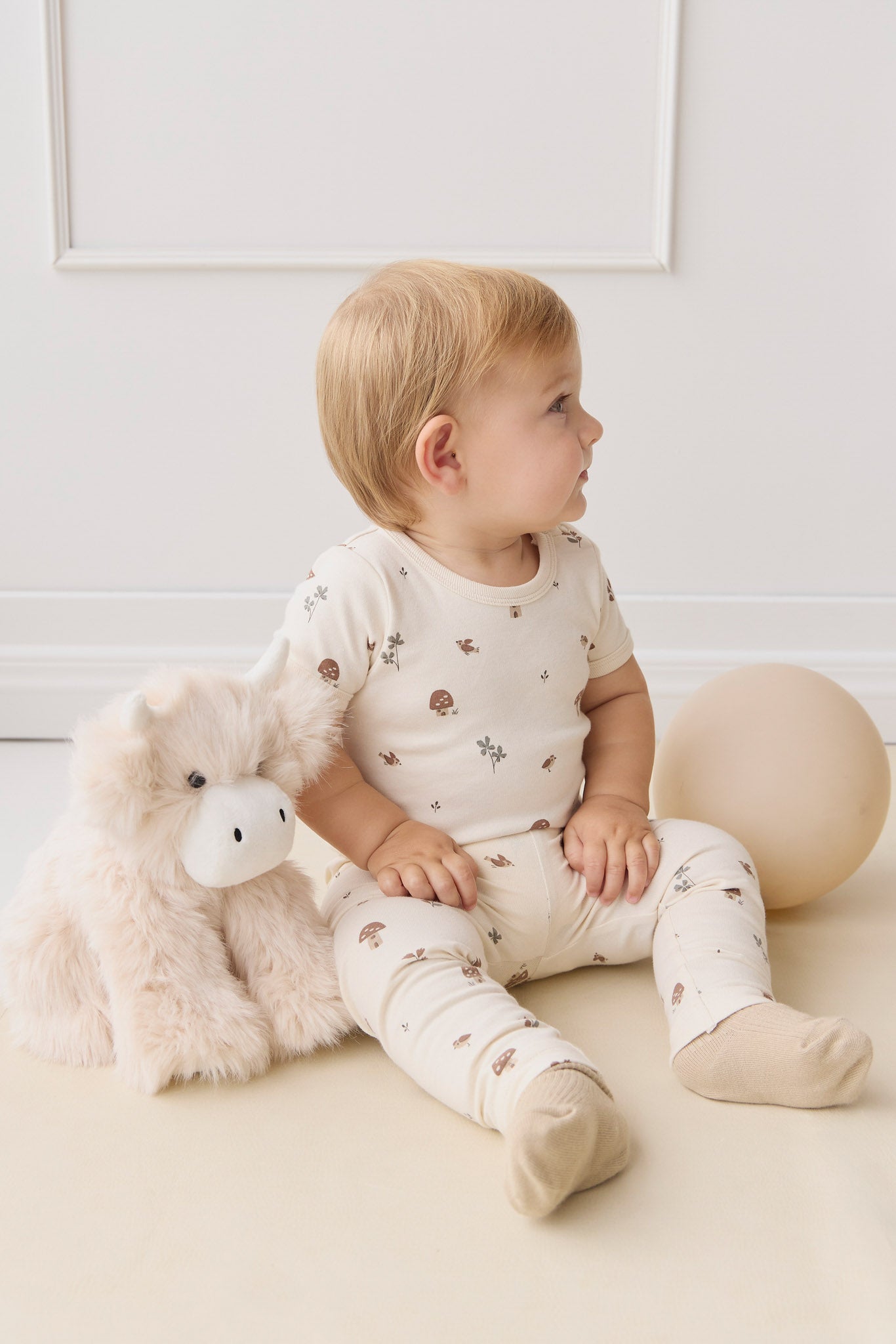 Organic Cotton Hudson Short Sleeve Bodysuit - Le Champignon
