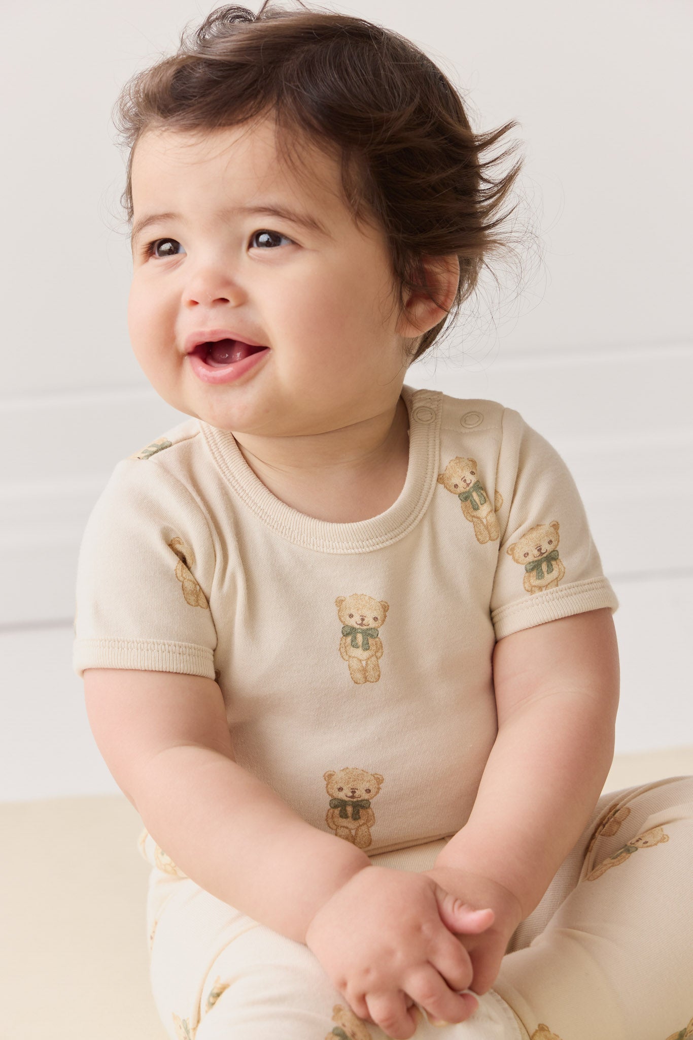 Organic Cotton Hudson Short Sleeve Bodysuit - Little Ted