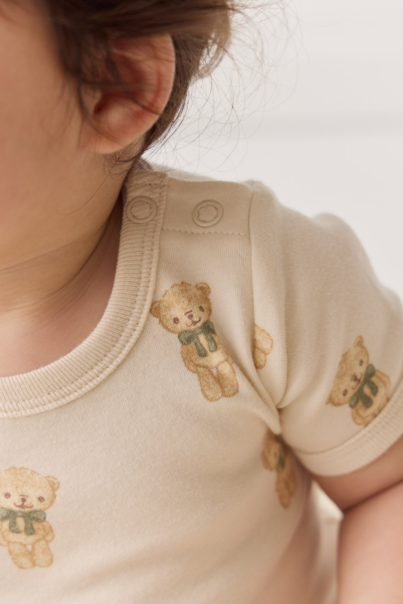 Organic Cotton Hudson Short Sleeve Bodysuit - Little Ted