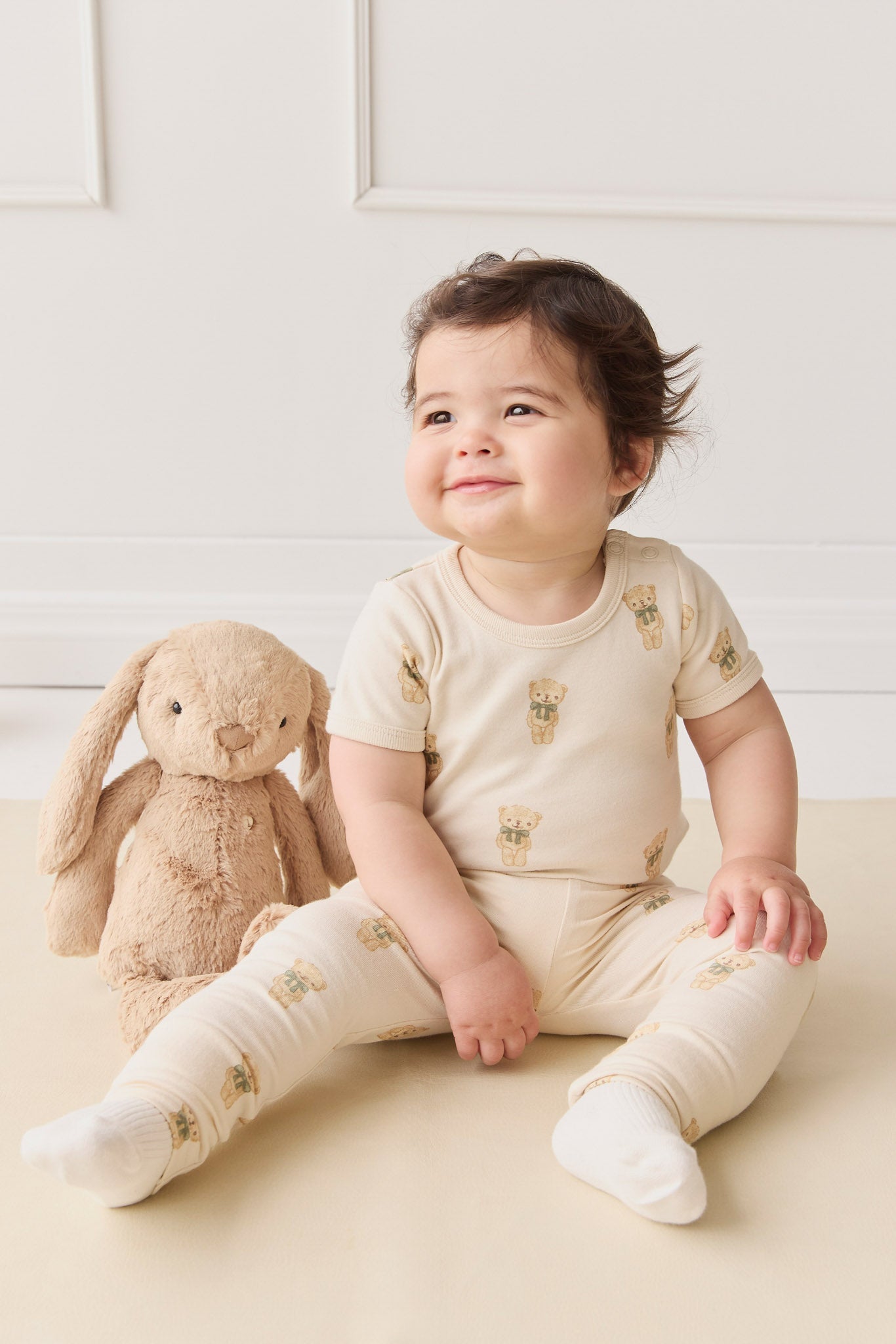 Organic Cotton Hudson Short Sleeve Bodysuit - Little Ted