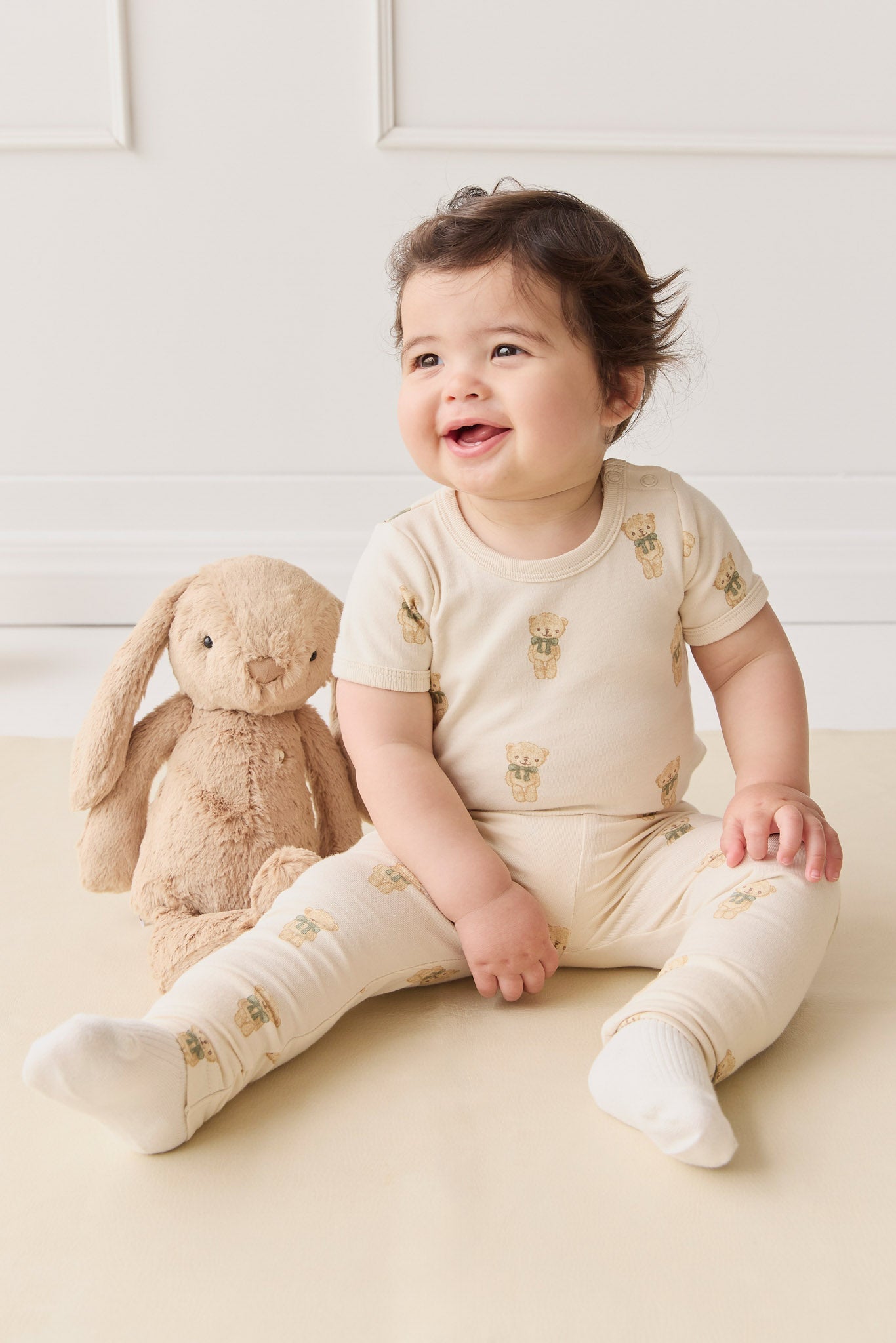 Organic Cotton Hudson Short Sleeve Bodysuit - Little Ted