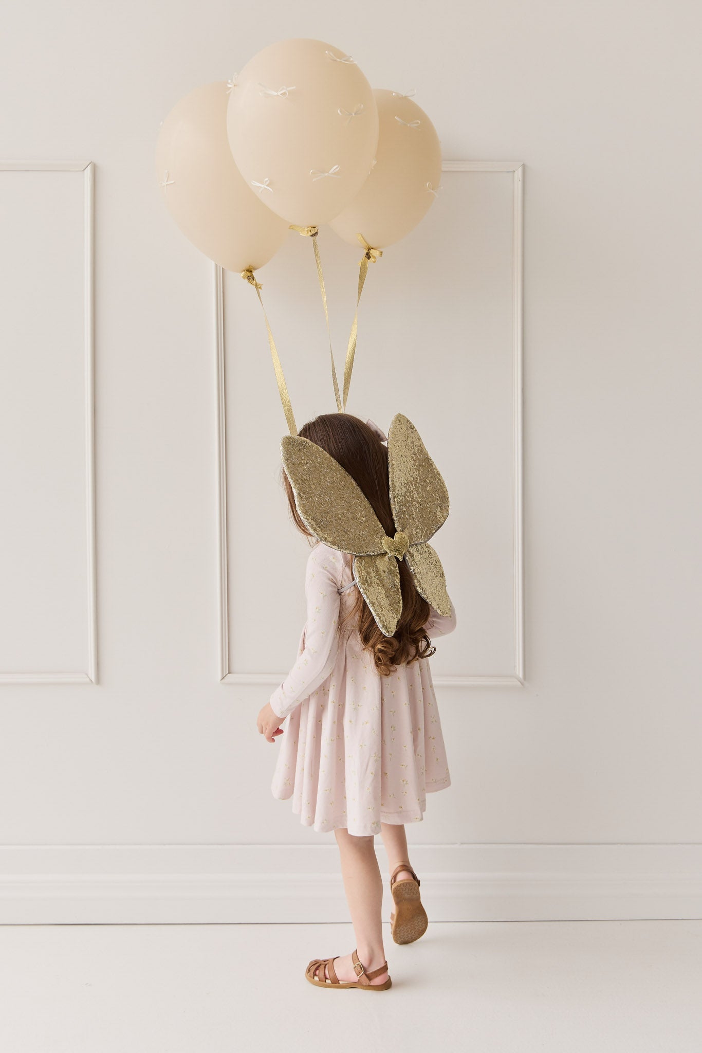 Organic Cotton Tallulah Dress - Simple Flowers Lilac