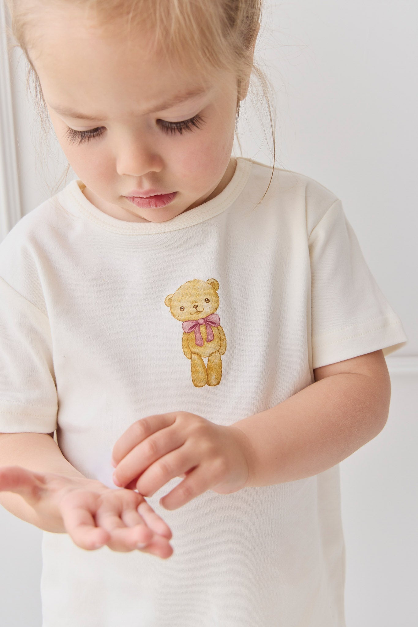 Pima Cotton Aude Tee - Cloud Little Georgie