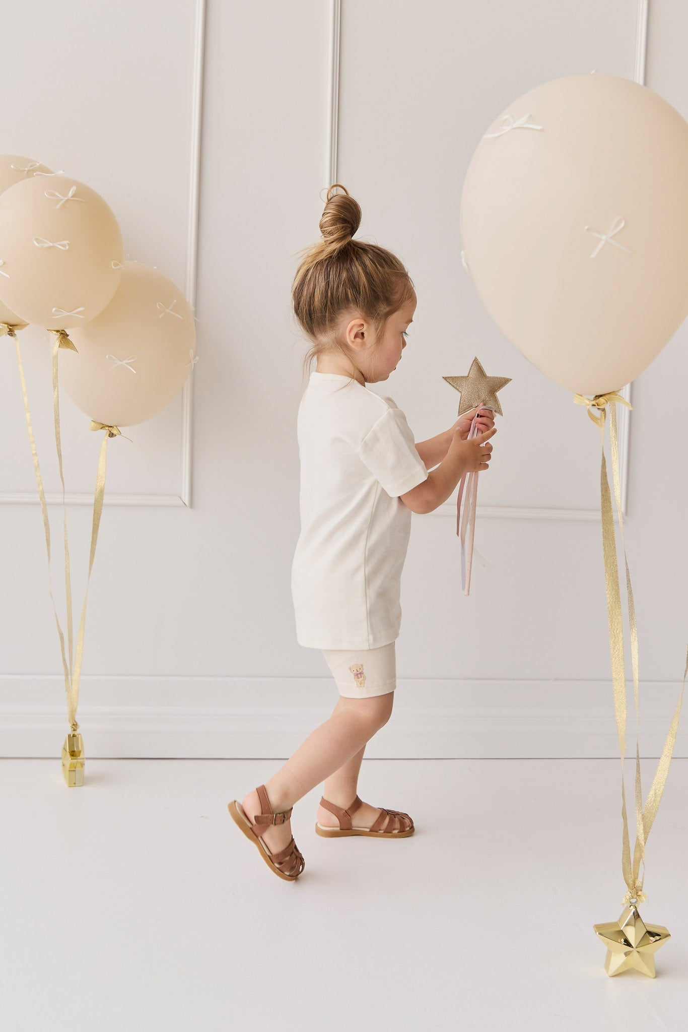 Pima Cotton Aude Tee - Cloud Little Georgie