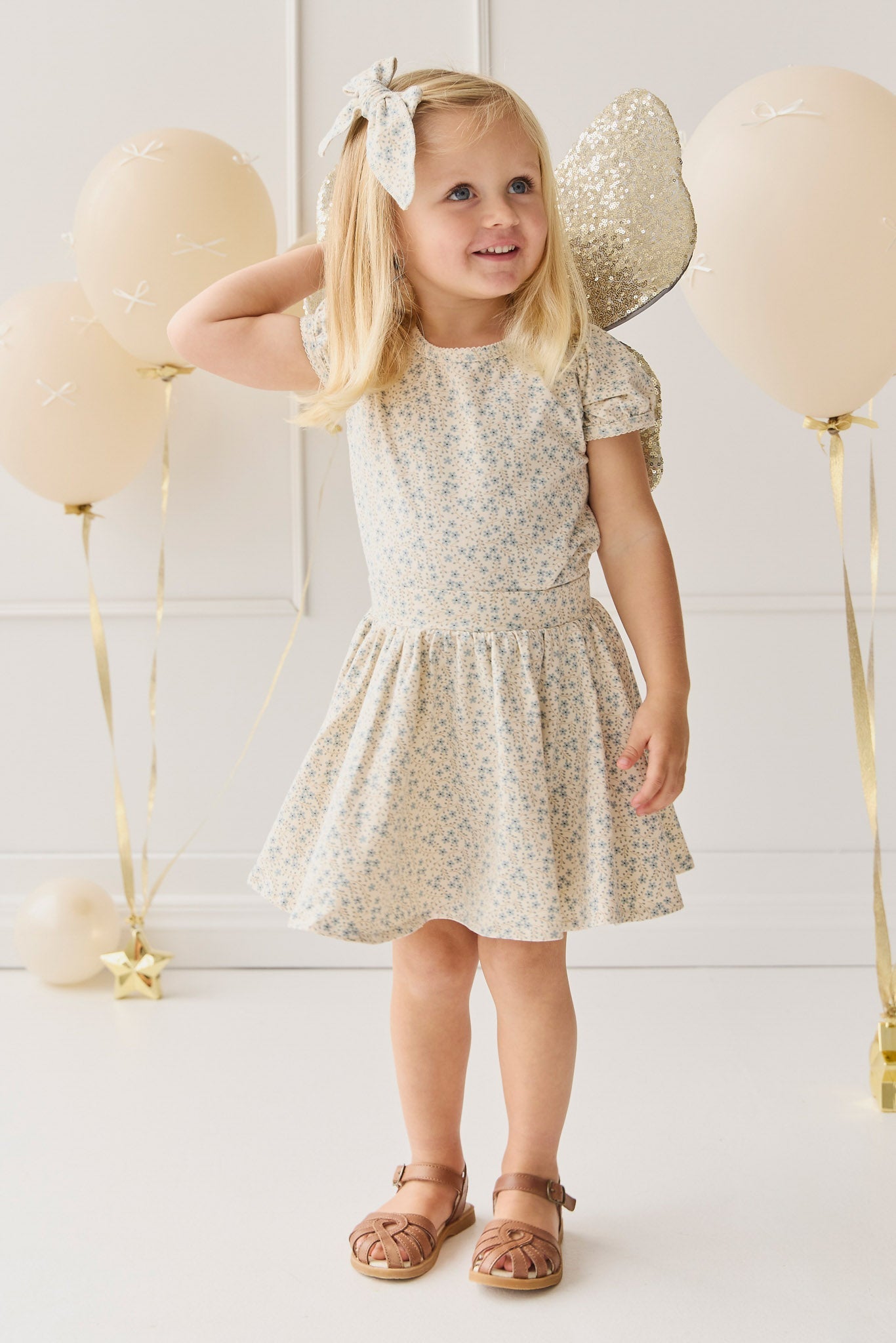 Organic Cotton Meadow Skirt - Adnola Floral