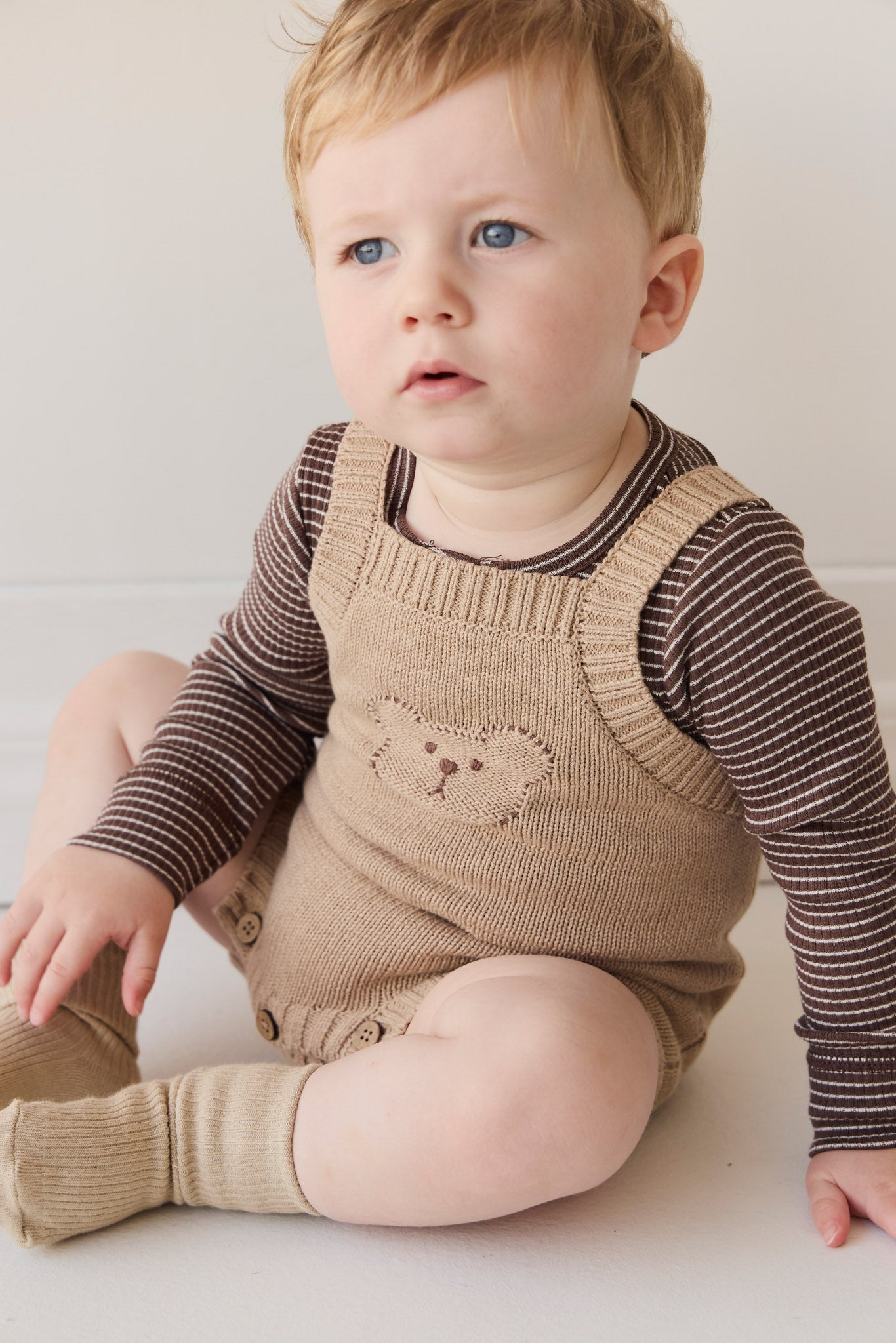 Ethan Playsuit - Toffee Marle