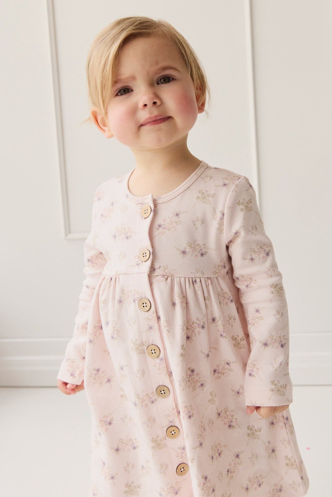 Organic Cotton Poppy Dress - Sweet Pea Floral
