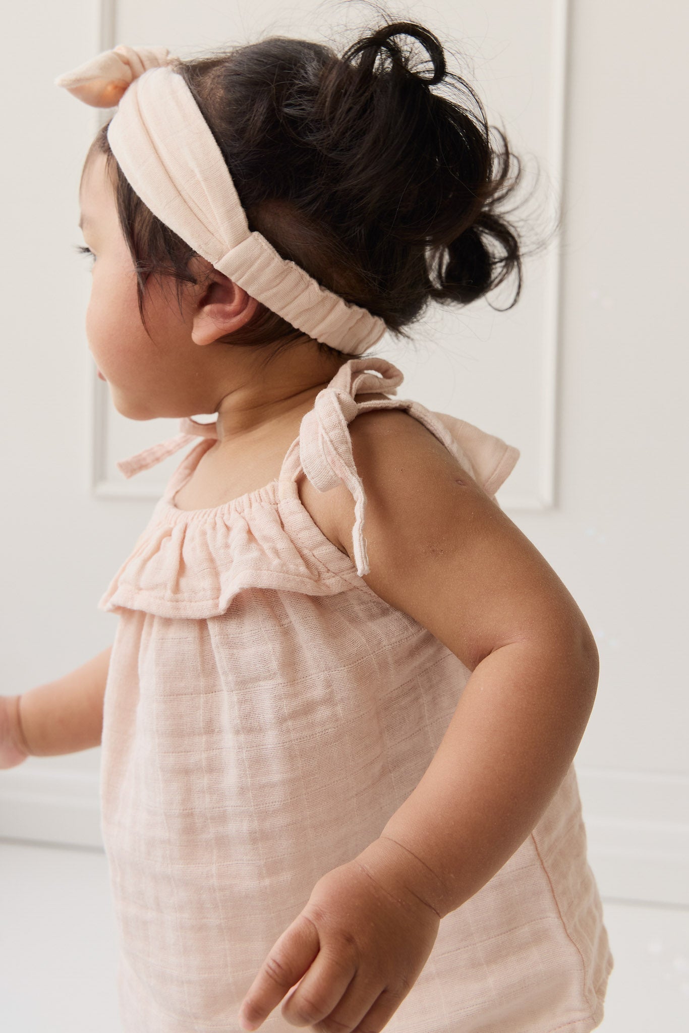 Organic Cotton Muslin Arielle Top - Ballet Pink