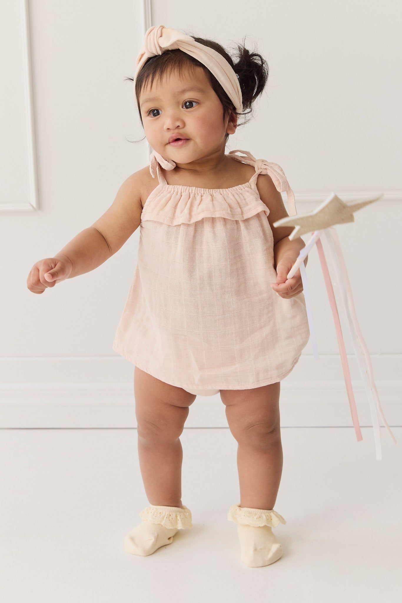 Organic Cotton Muslin Arielle Top - Ballet Pink