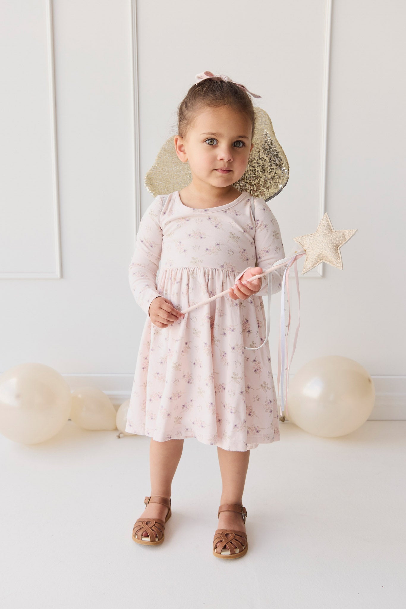 Organic Cotton Tallulah Dress - Sweet Pea Floral