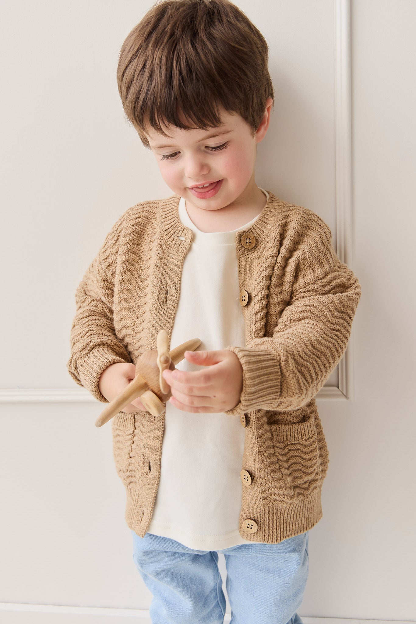 Pima Cotton Eddie Tee - Parchment
