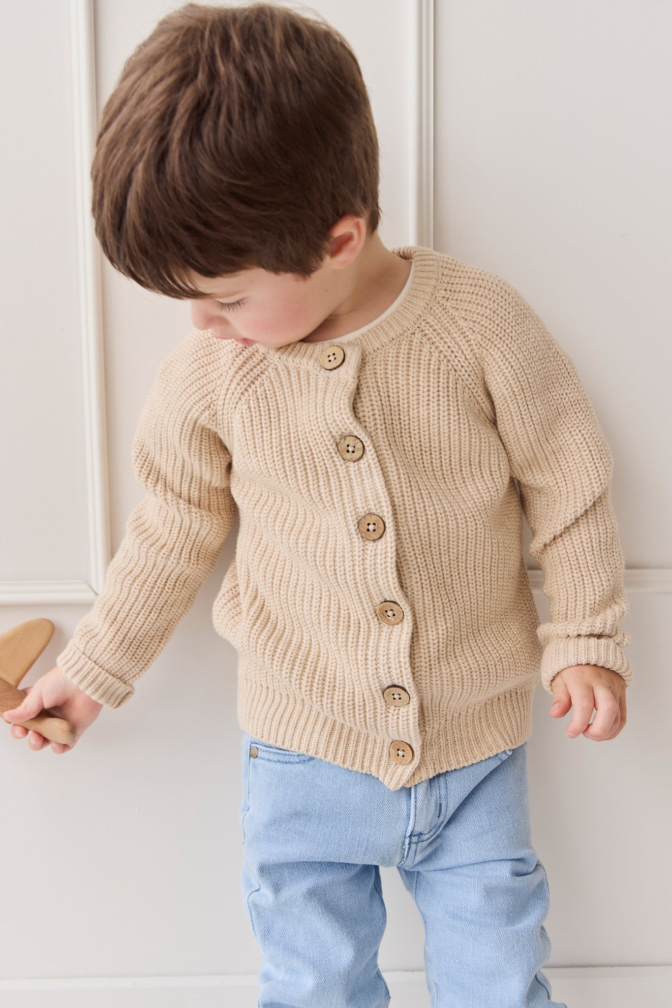 Max Cardigan - Oatmeal Marle