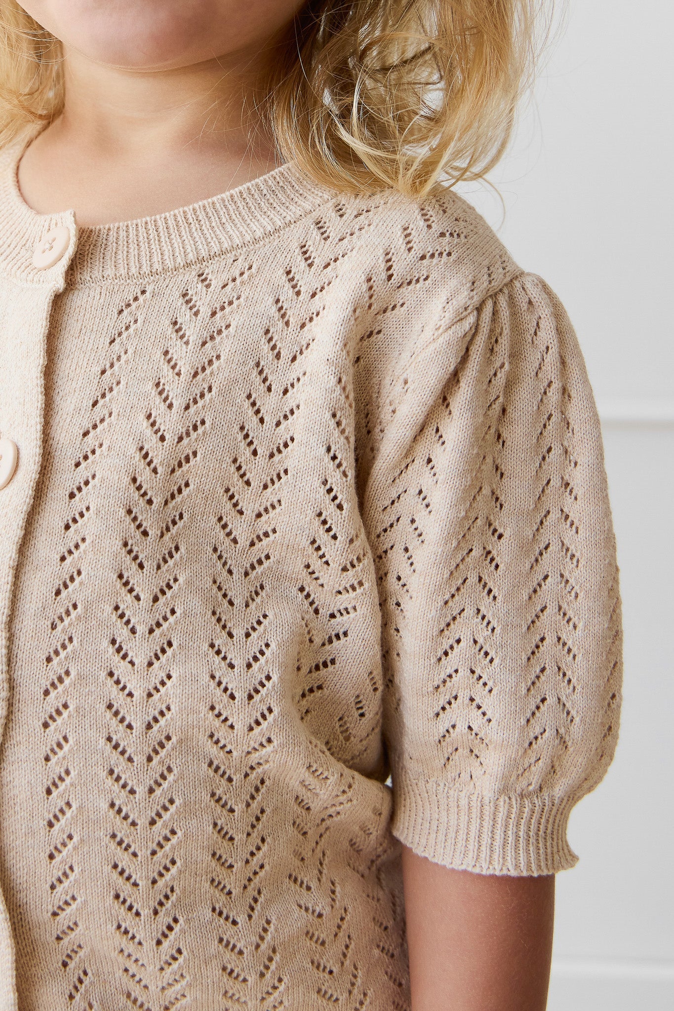 Aria Knitted Top - Oatmeal Marle