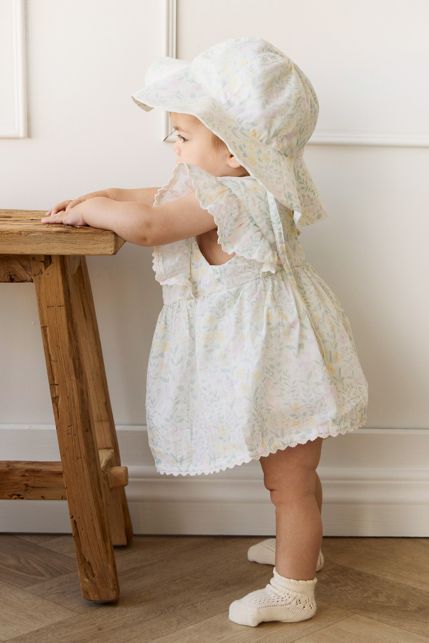 Organic Cotton Noelle Hat - Daphne Egret