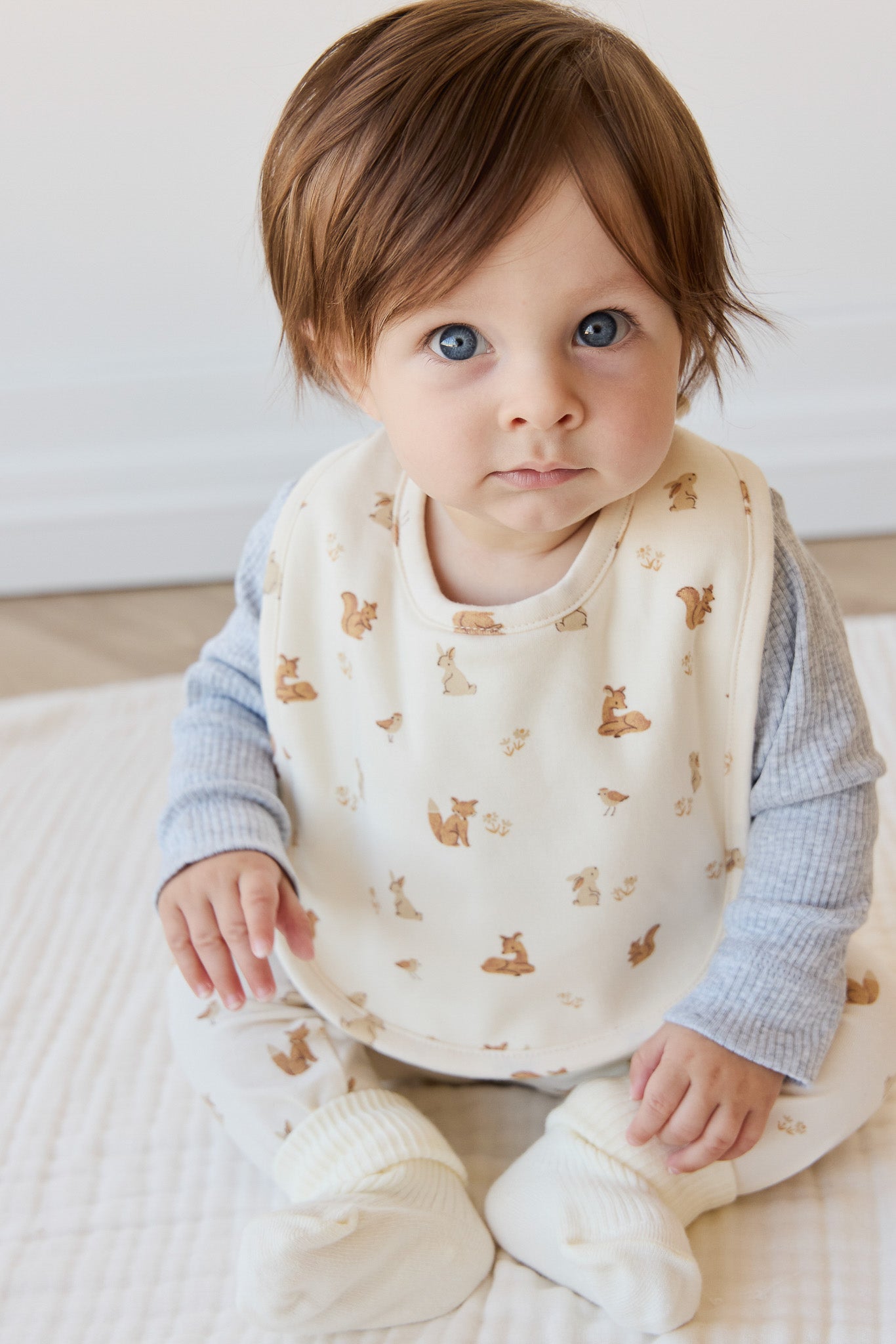 Organic Cotton Bib - Forest Friends