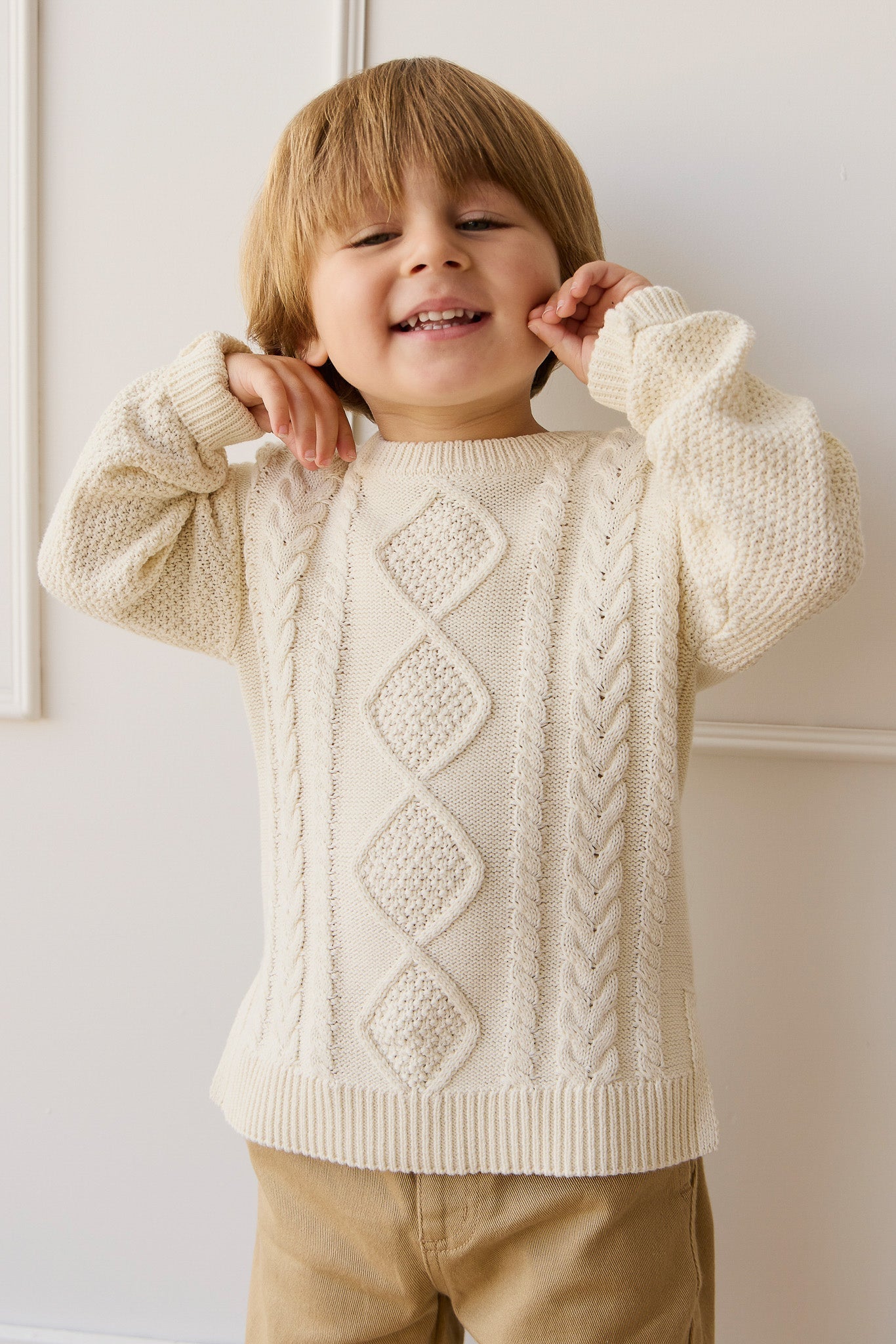 Adam Knit Jumper - Cloud