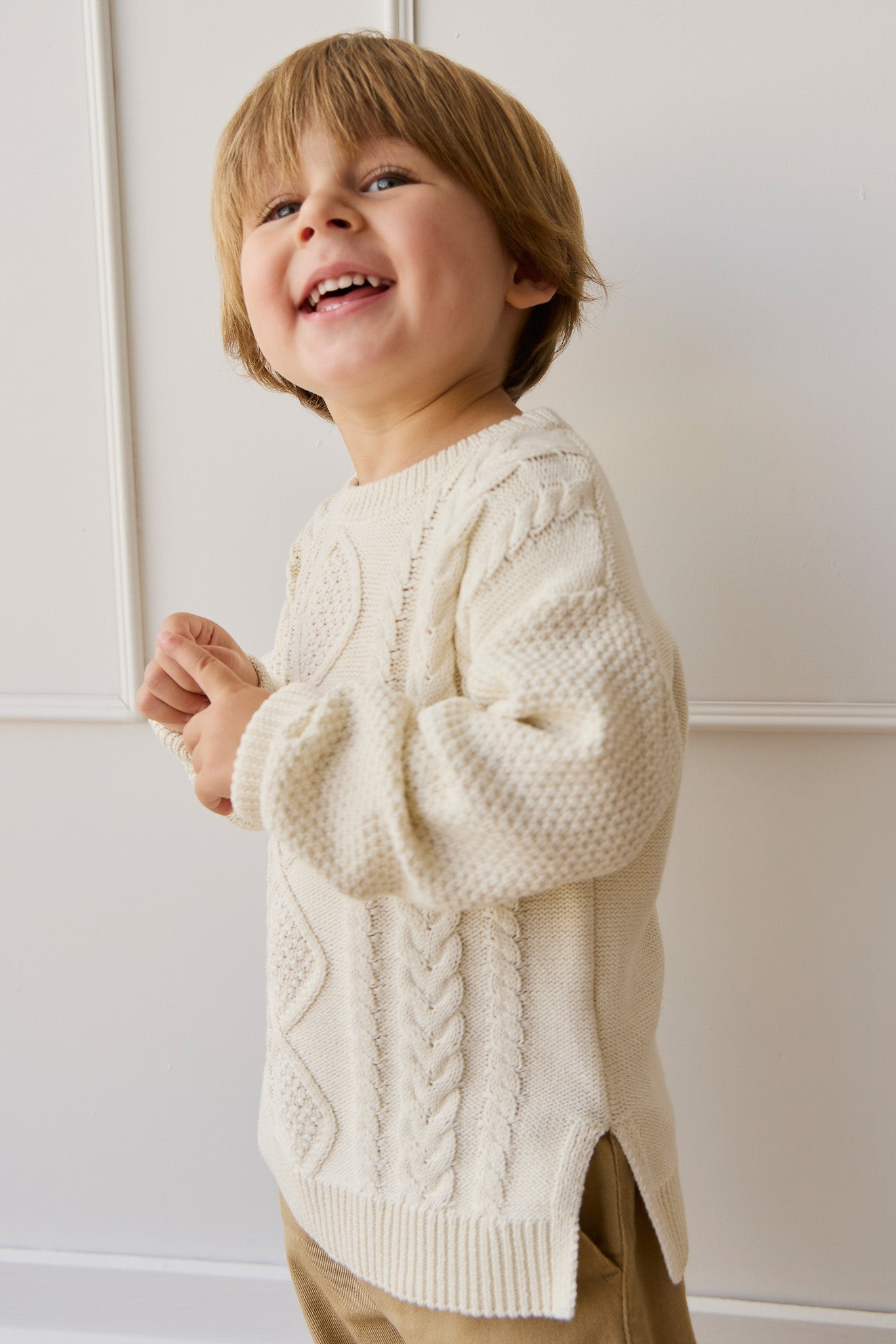 Adam Knit Jumper - Cloud