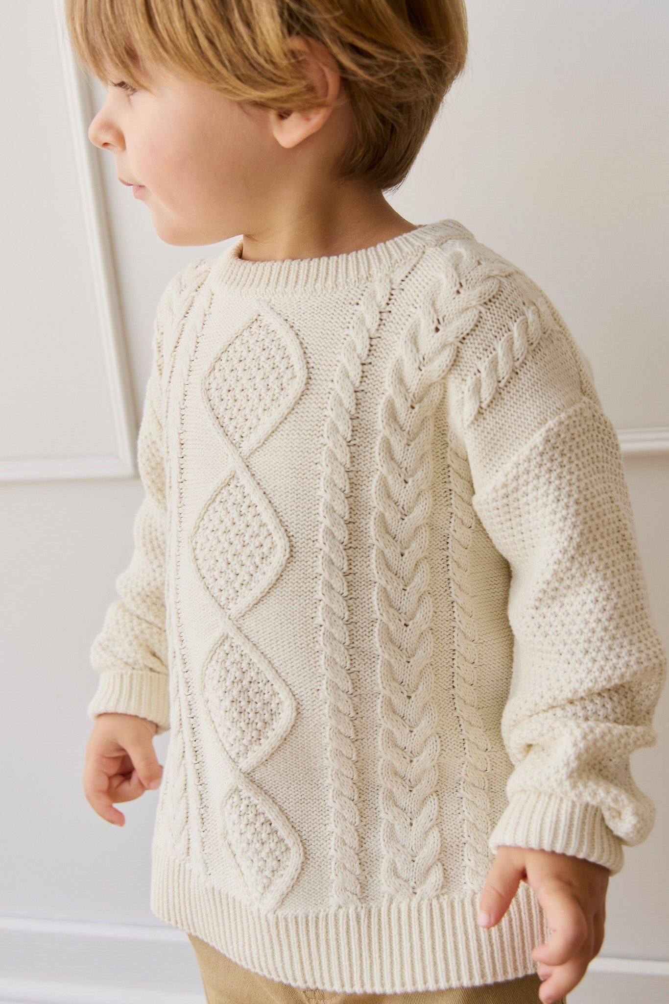 Adam Knit Jumper - Cloud