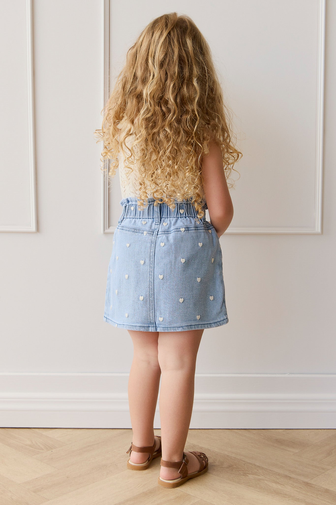 Briella Skirt - Petite Heart Denim