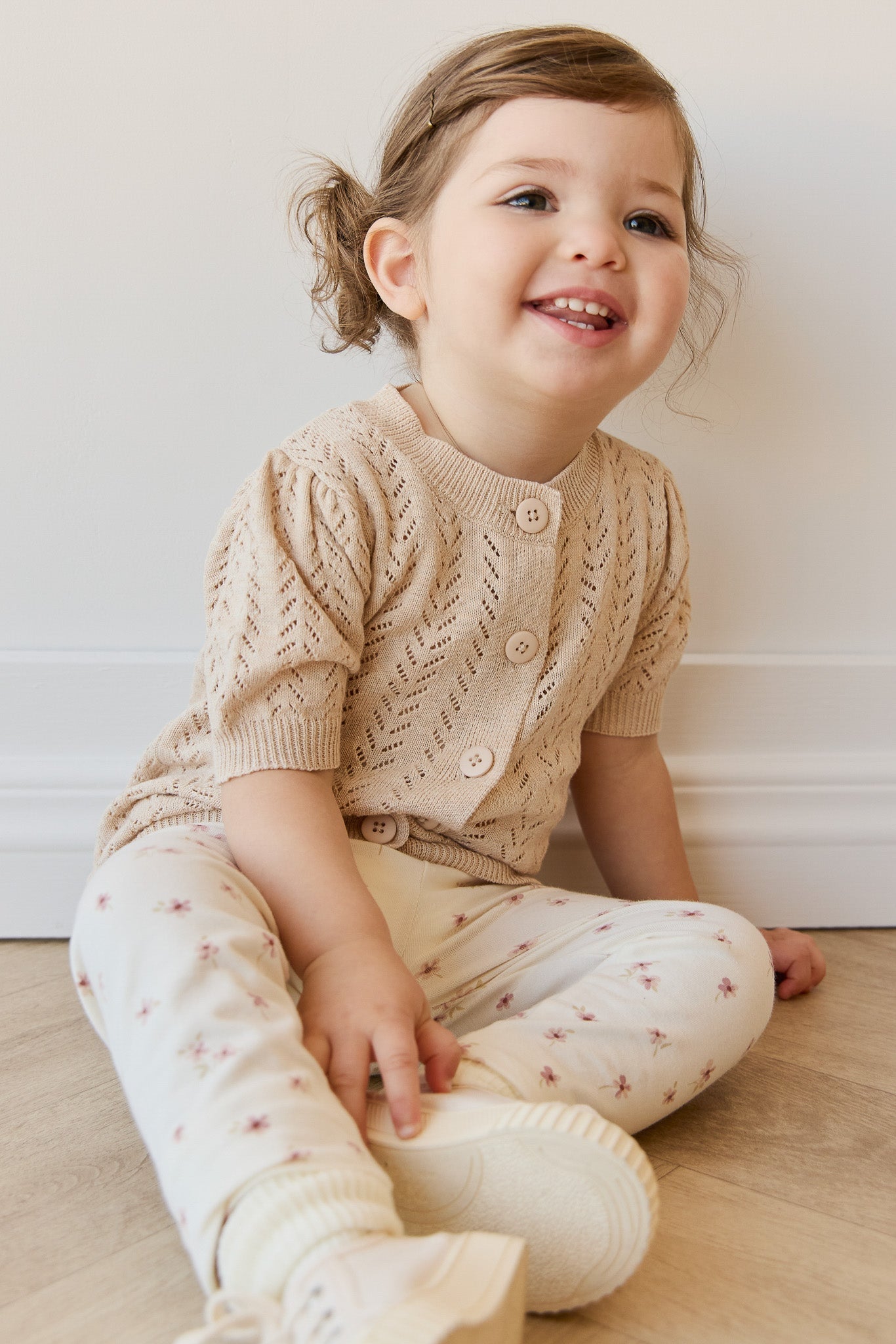 Aria Knitted Top - Oatmeal Marle