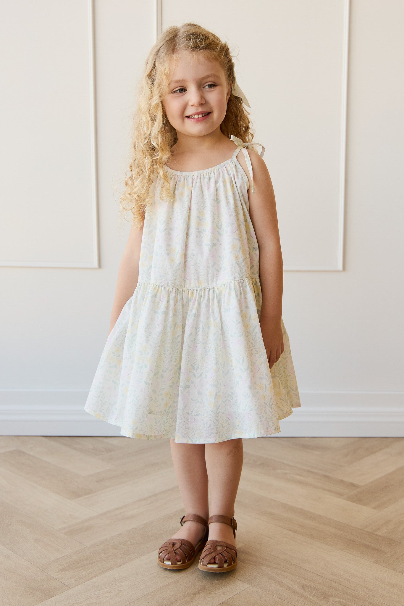 Organic Cotton Winnie Dress - Daphne Egret