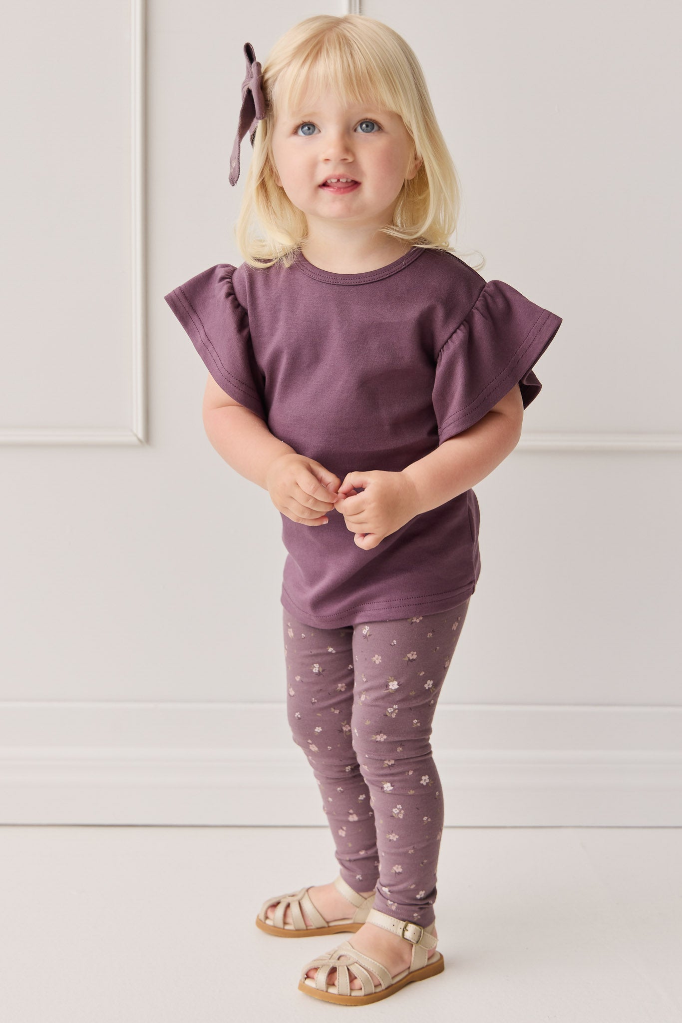 Organic Cotton Everyday Legging - Goldie Huckleberry Large