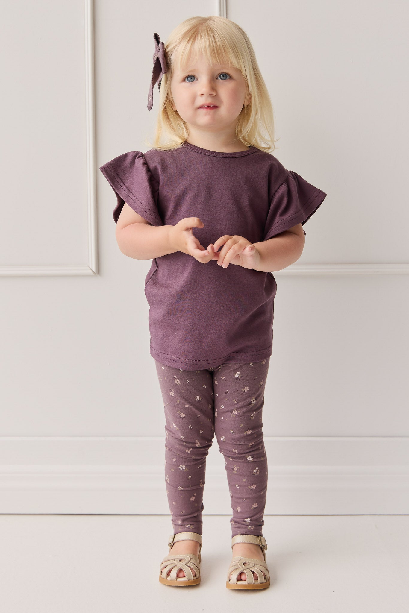 Organic Cotton Everyday Legging - Goldie Huckleberry Large