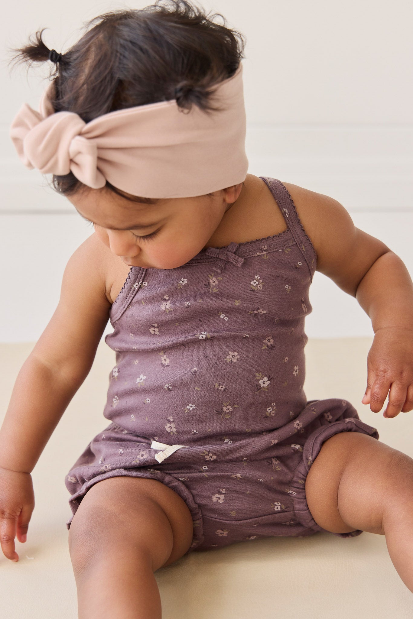 Organic Cotton Bridget Singlet Bodysuit - Goldie Huckleberry Large
