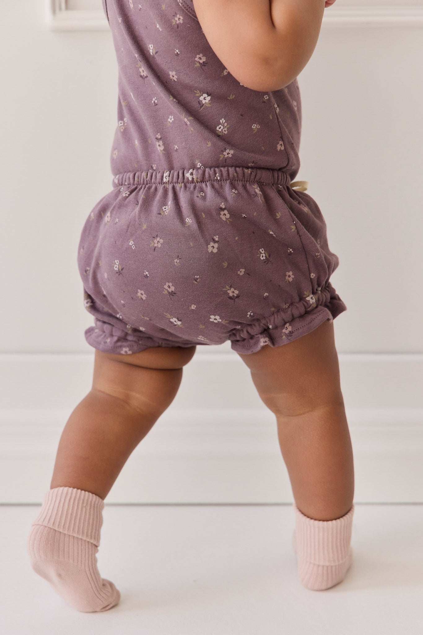 Organic Cotton Frill Bloomer - Goldie Huckleberry Large