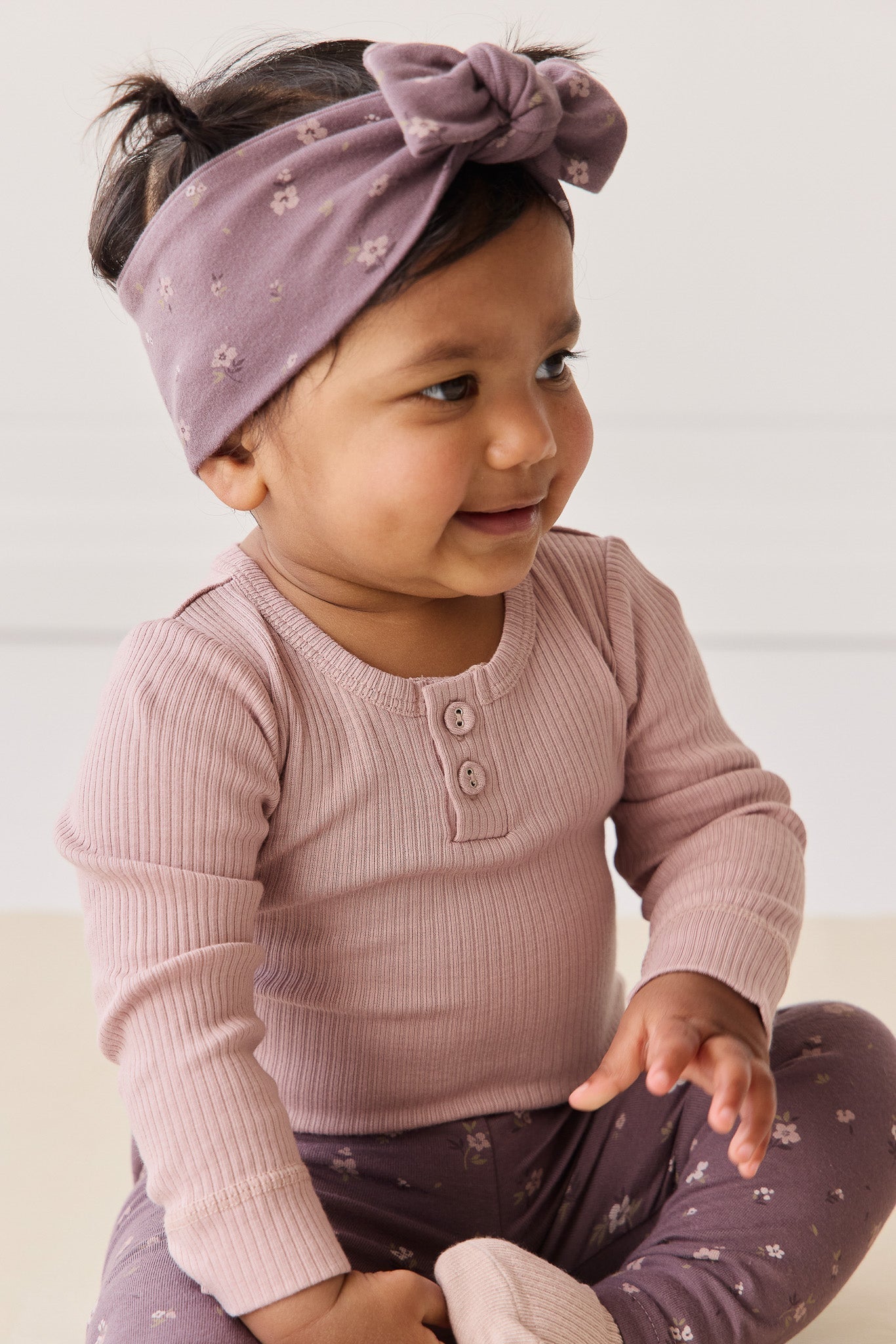 Organic Cotton Headband - Goldie Huckleberry Large