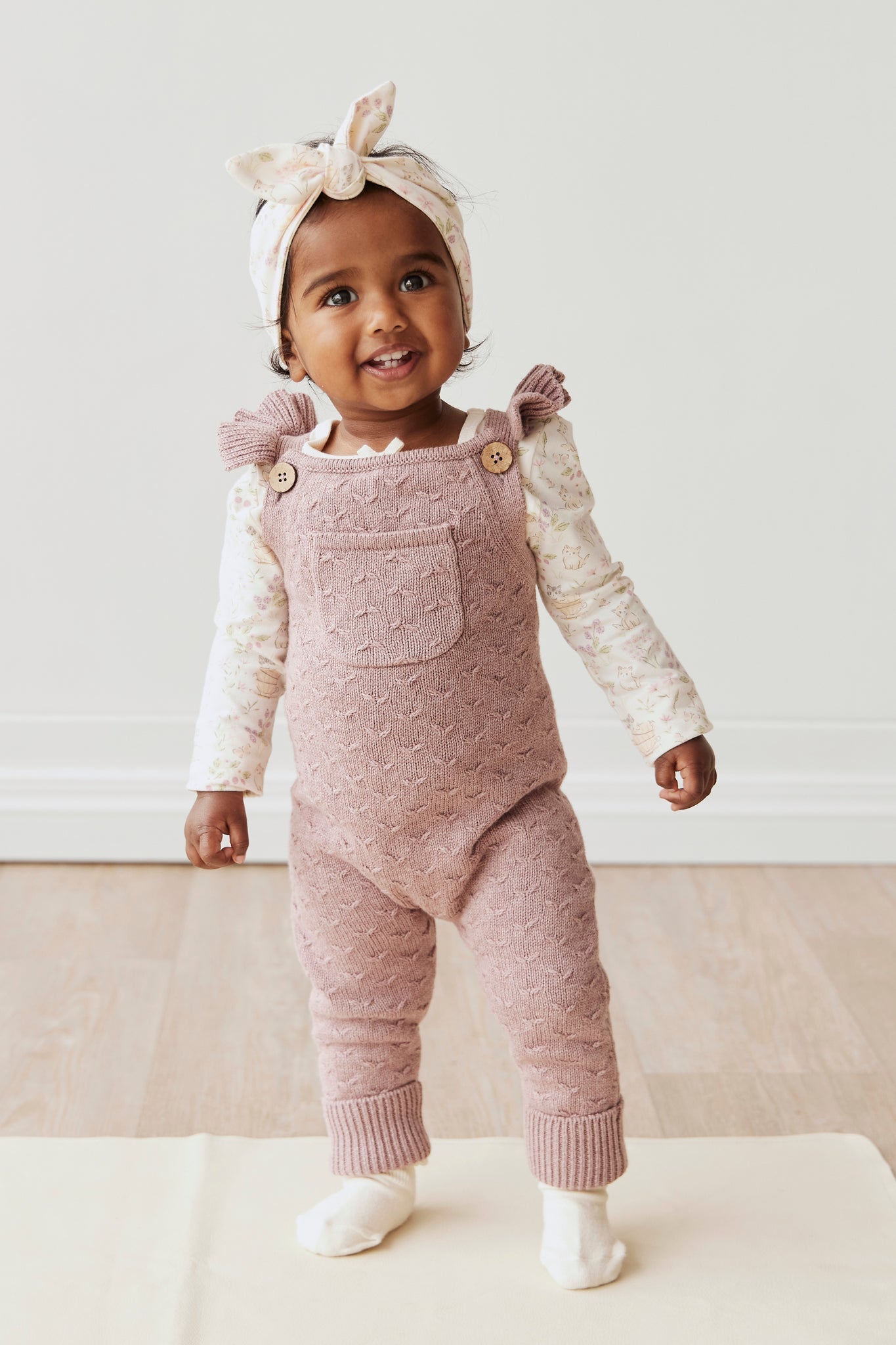 Organic Cotton Long Sleeve Bodysuit - Moons Garden