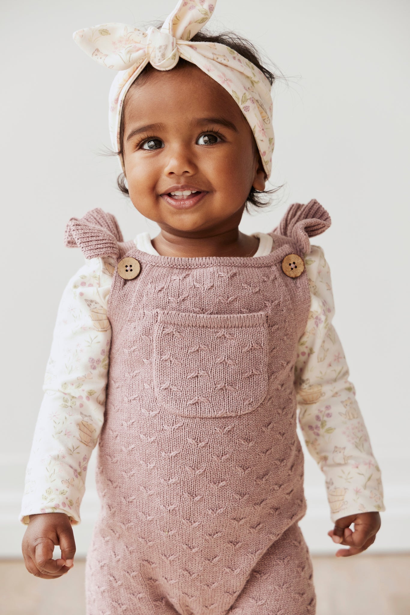 Organic Cotton Long Sleeve Bodysuit - Moons Garden