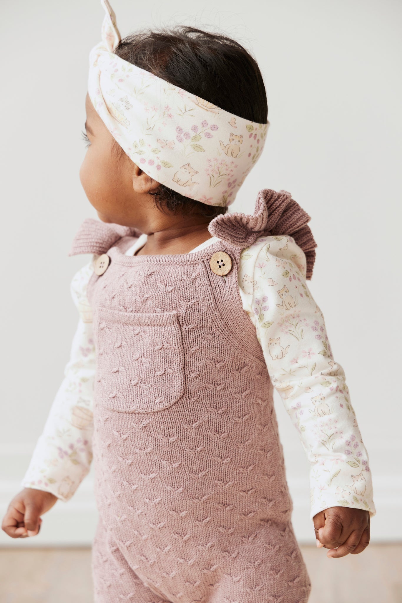 Organic Cotton Long Sleeve Bodysuit - Moons Garden
