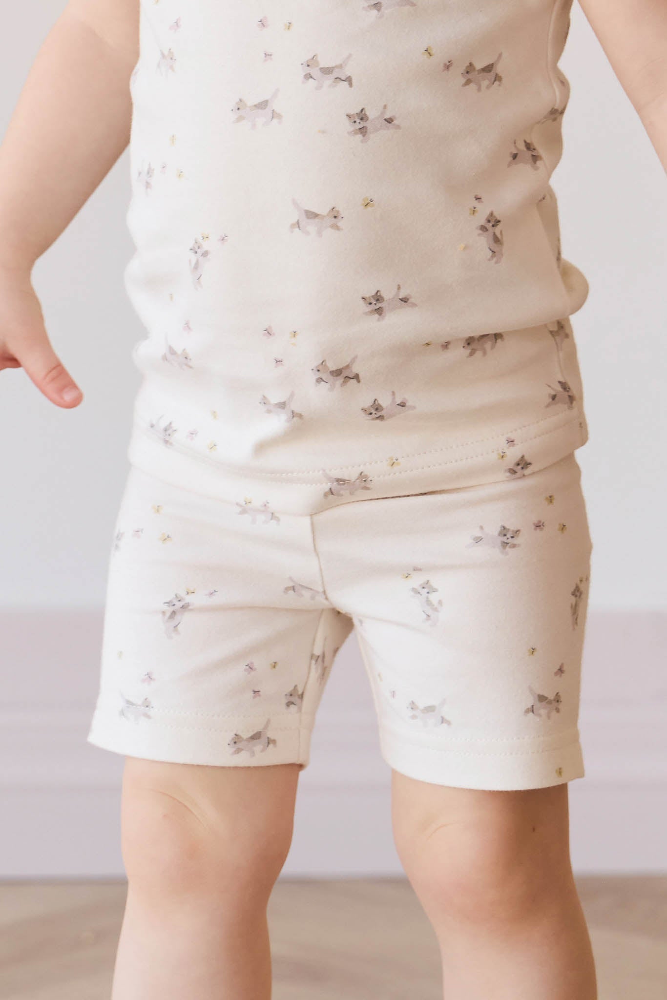 Organic Cotton Everyday Bike Short - Playful Kittens