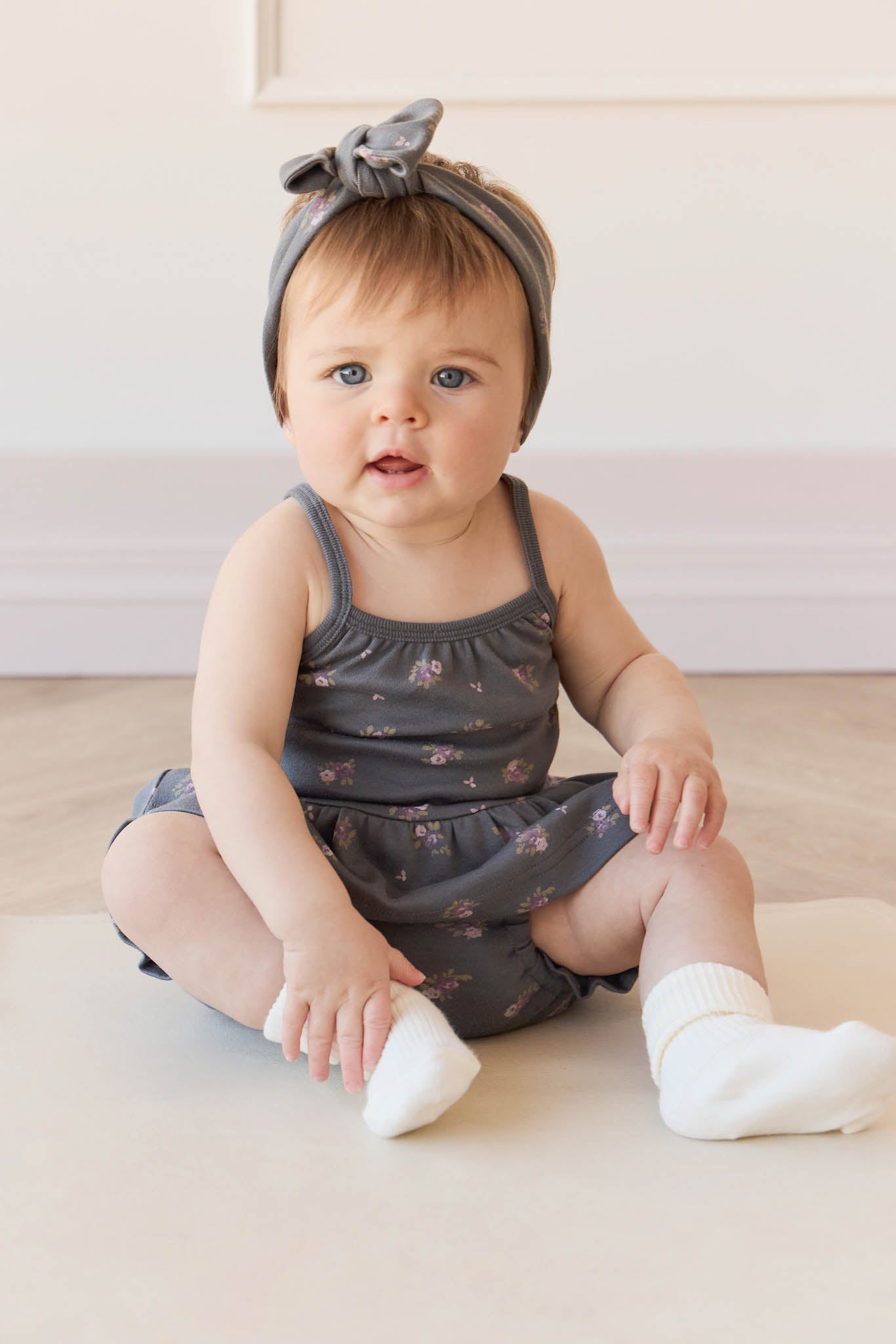 Organic Cotton Meadow Singlet - Simone Lava
