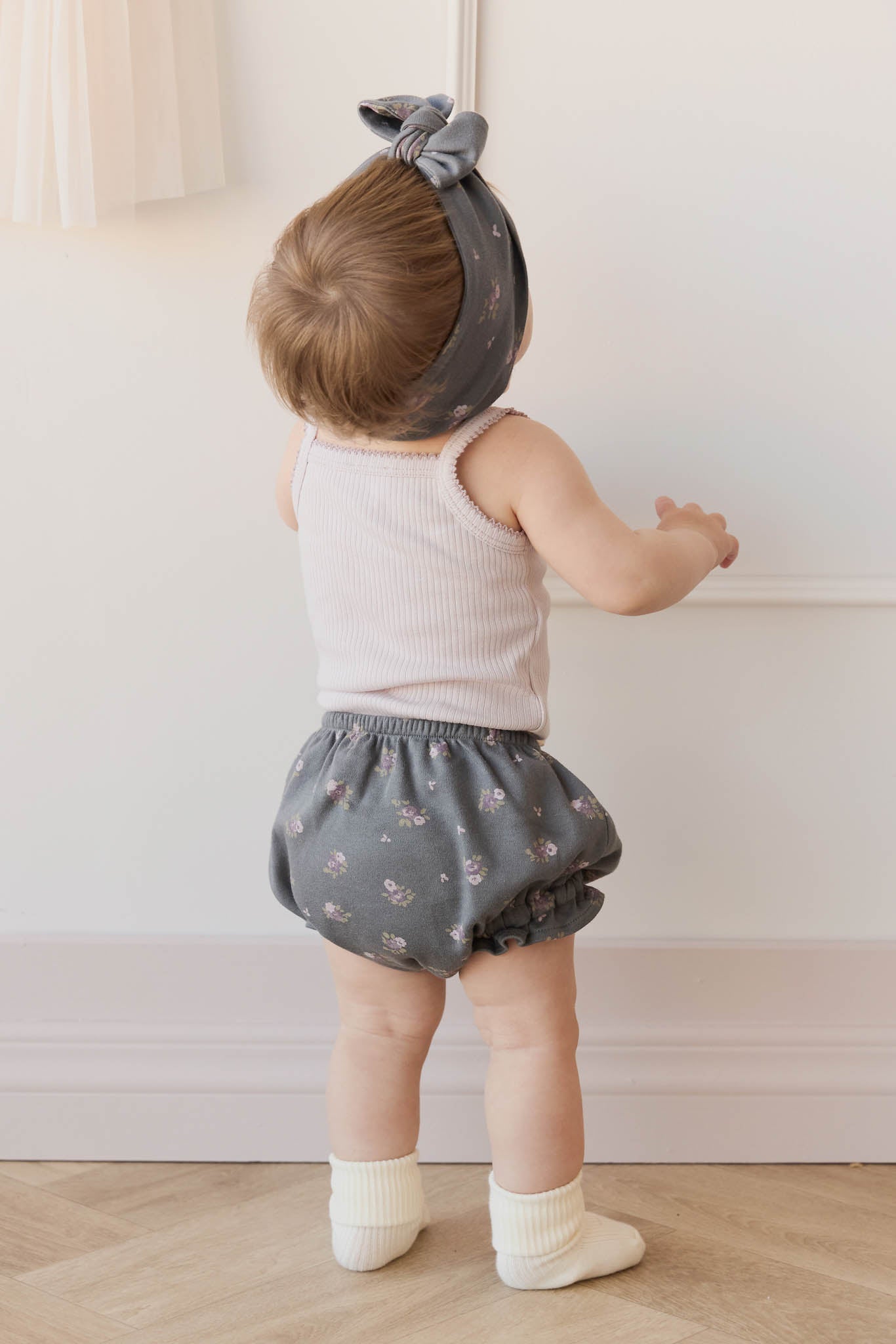 Organic Cotton Frill Bloomer - Simone Lava