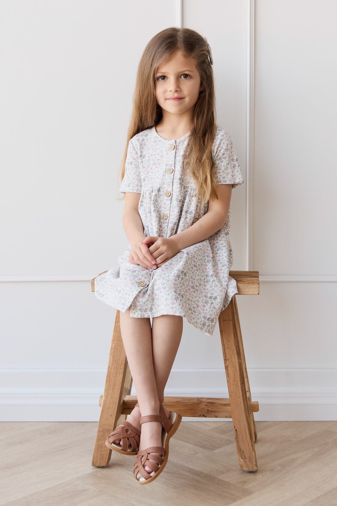 Organic Cotton Lola Dress - Fifi Lilac