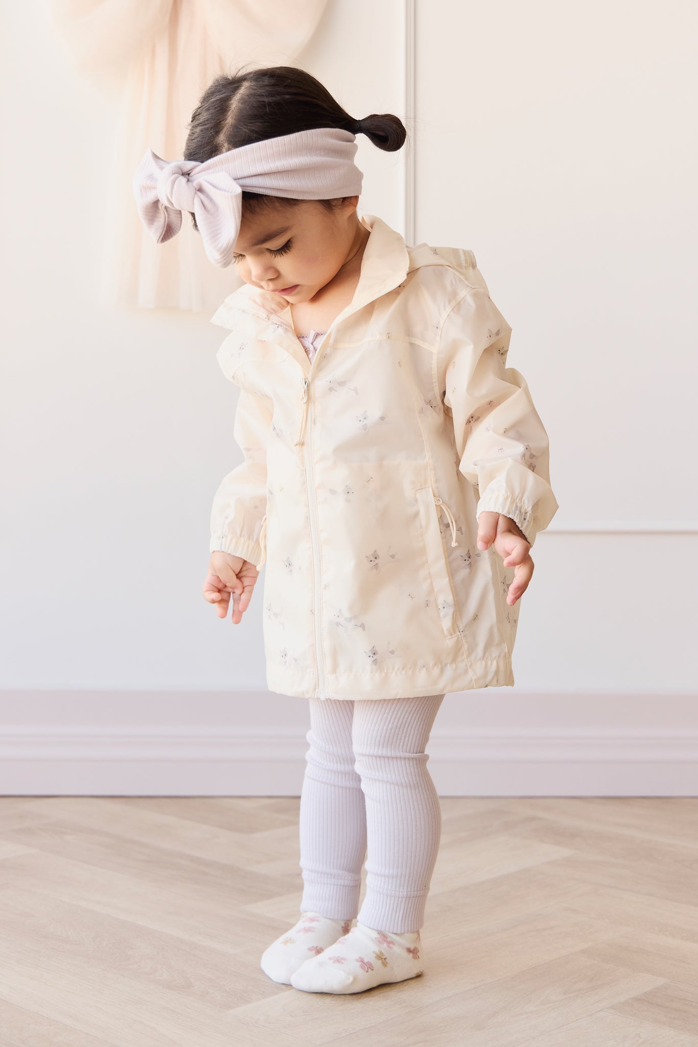 Avery Jacket - Playful Kitten Whisper White