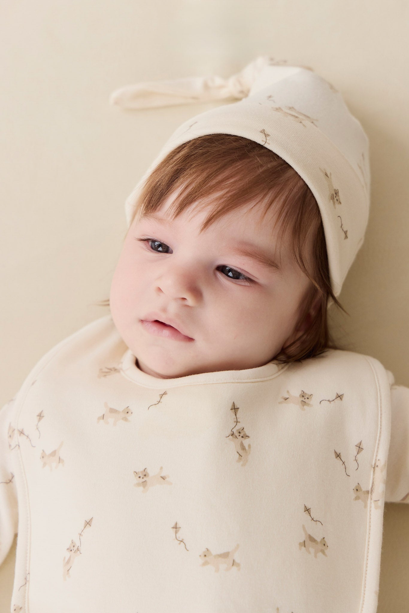 Organic Cotton Knot Beanie - Kitten and His Kites