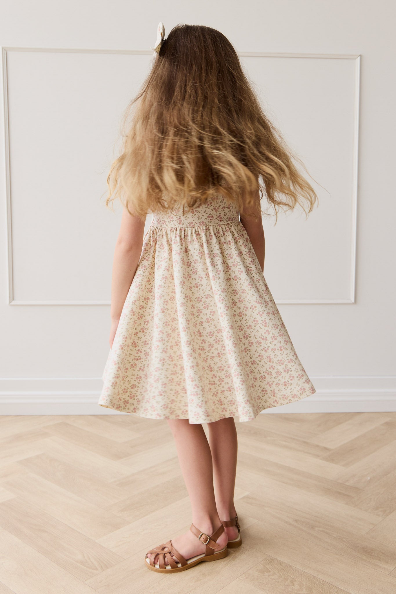 Organic Cotton Quinn Dress - Rosalie Field Blush