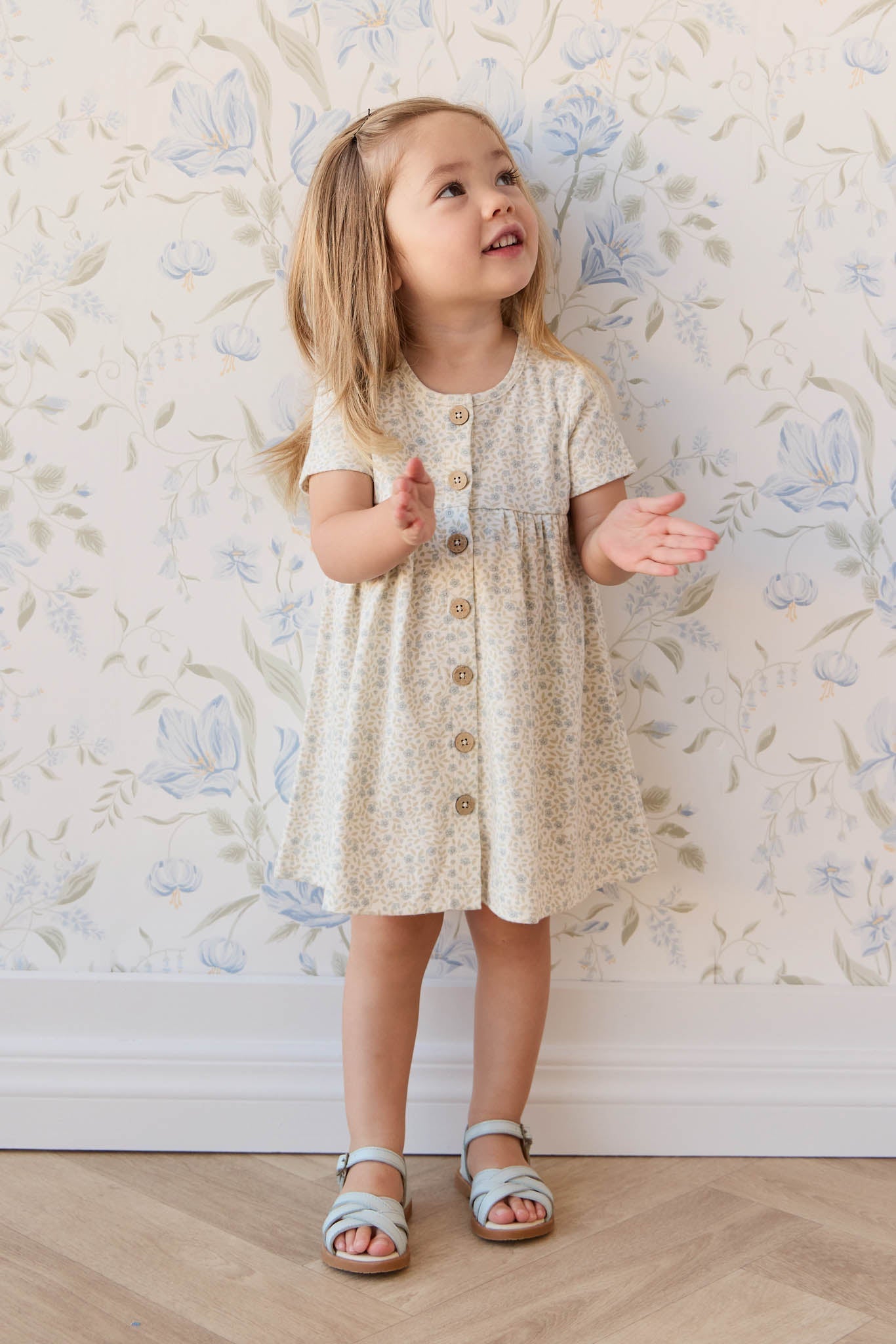 Organic Cotton Lola Dress - Elodie Whisper White