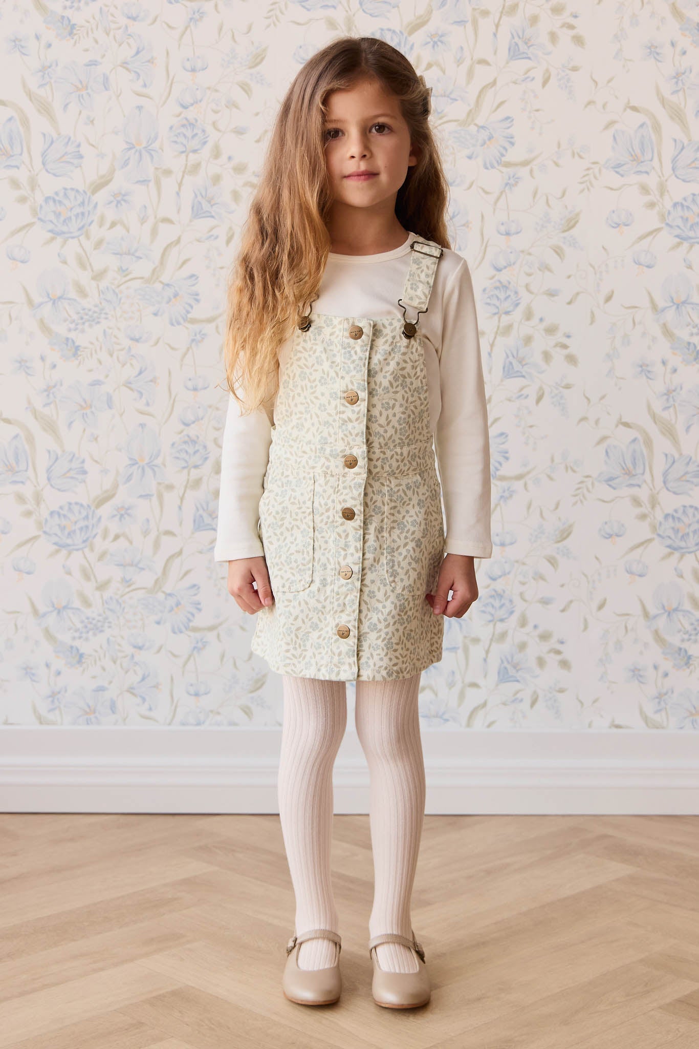 Pima Cotton Vinny Long Sleeve Top - Whisper