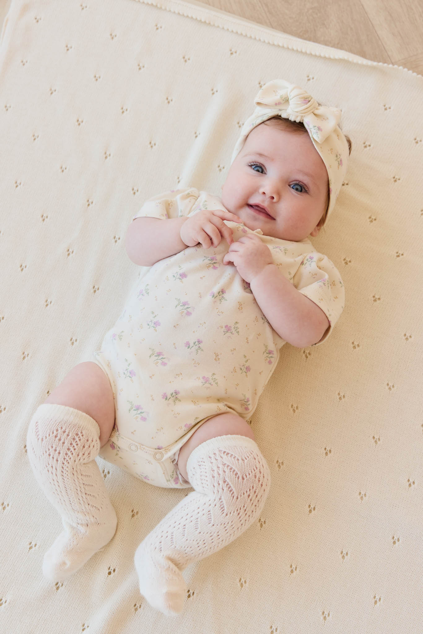 Organic Cotton Cap Sleeve Bodysuit - Thelma Orchid