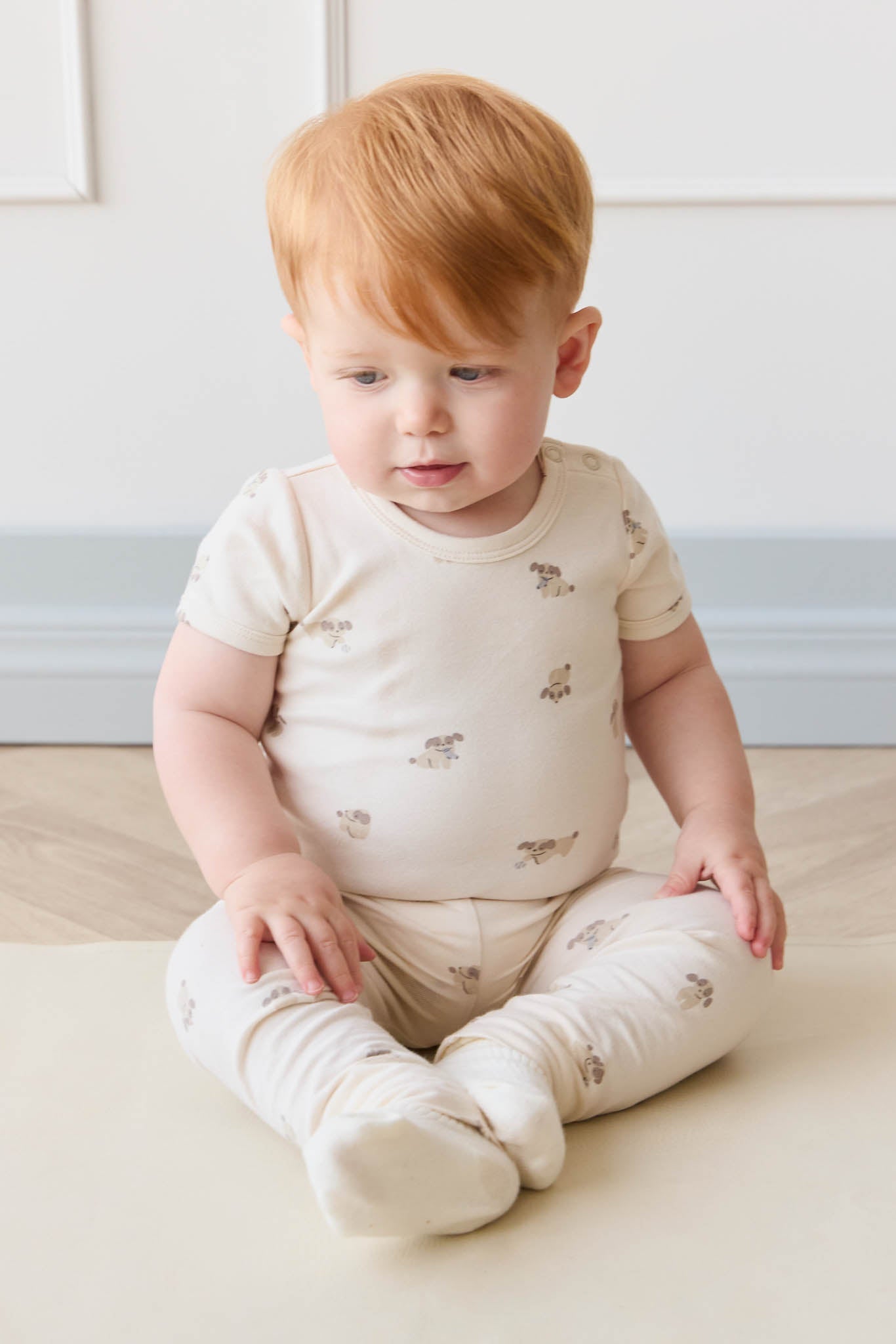 Organic Cotton Everyday Legging - Sasha Puppy Tofu