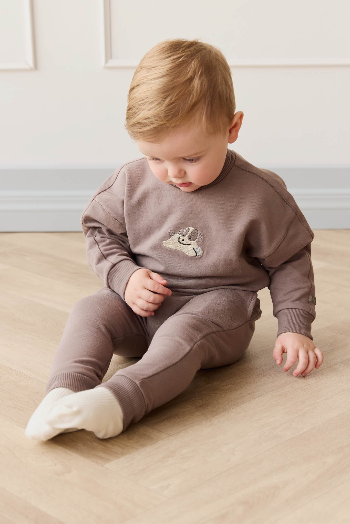 Organic Cotton Morgan Track Pant - Tweed