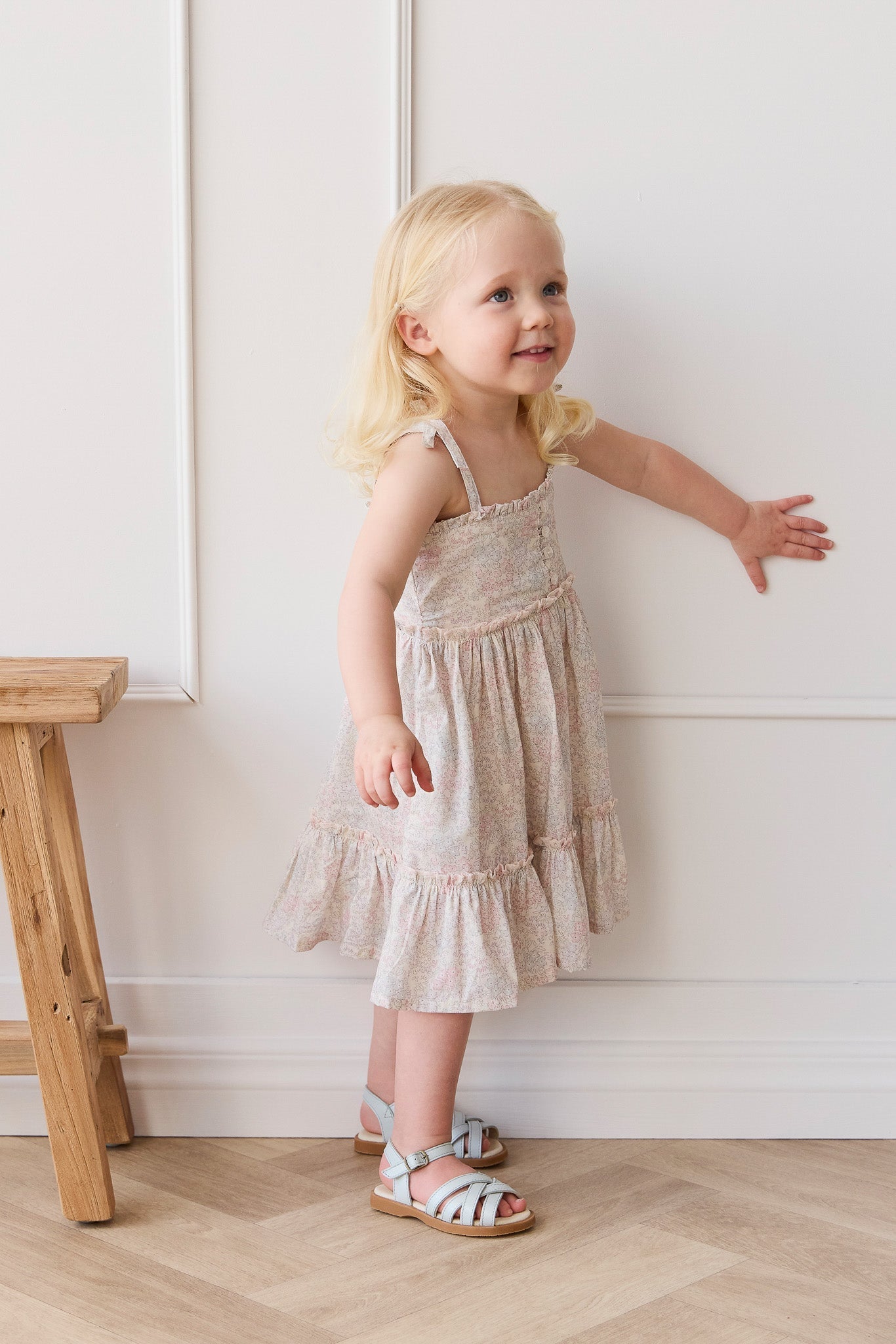 Organic Cotton Stella Dress - Azra Slightly Pink