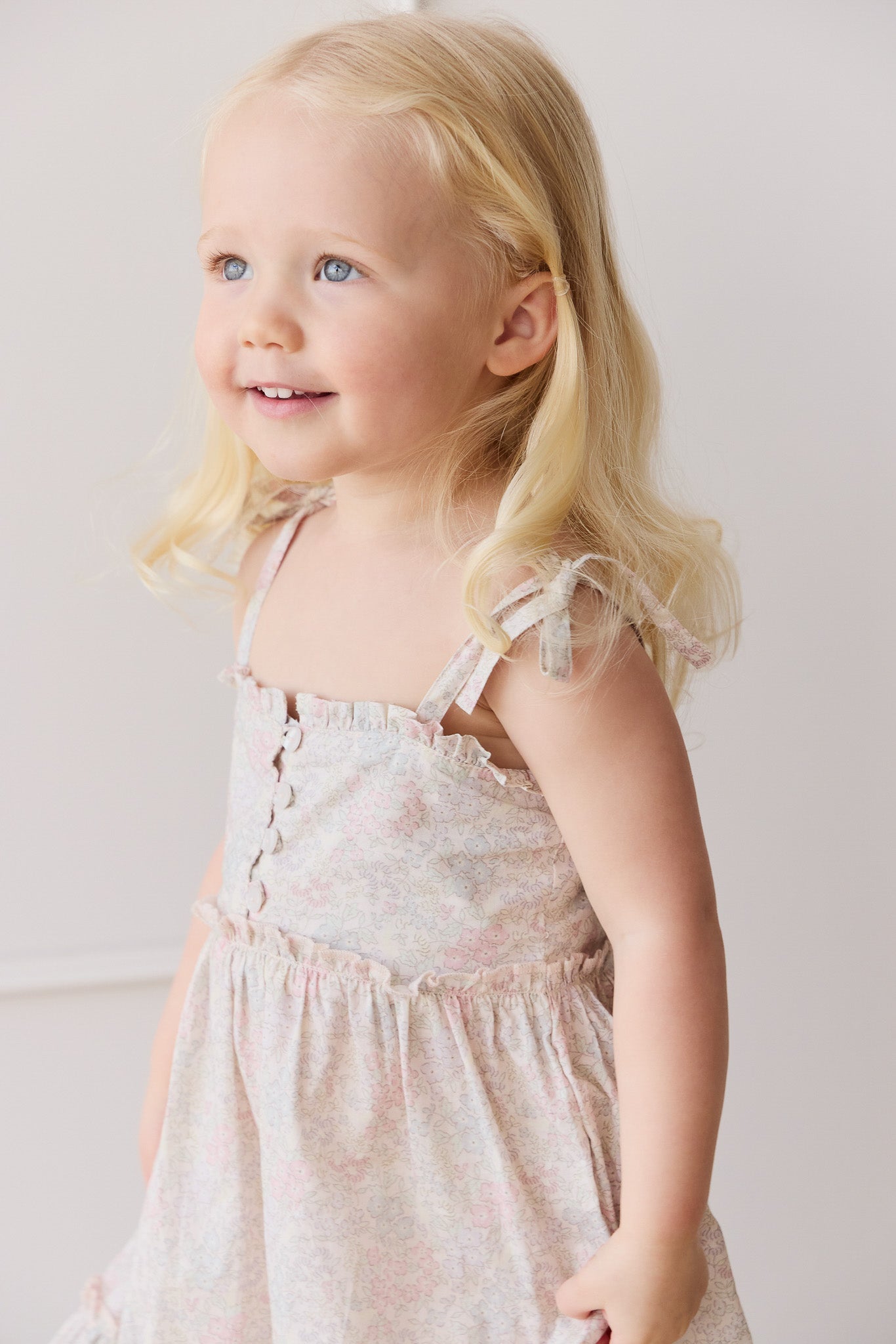 Organic Cotton Stella Dress - Azra Slightly Pink