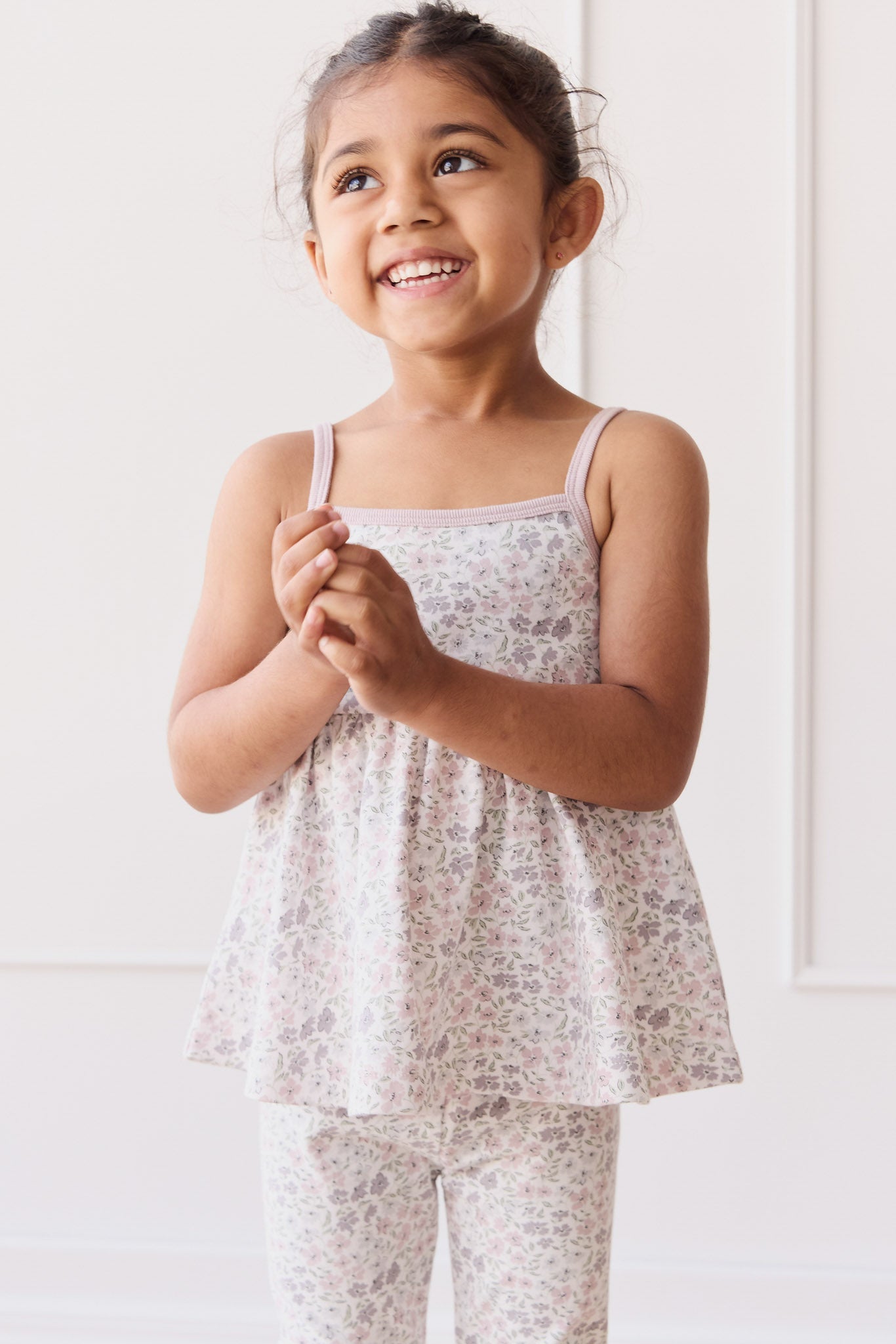 Organic Cotton Maple Singlet - Fifi Lilac